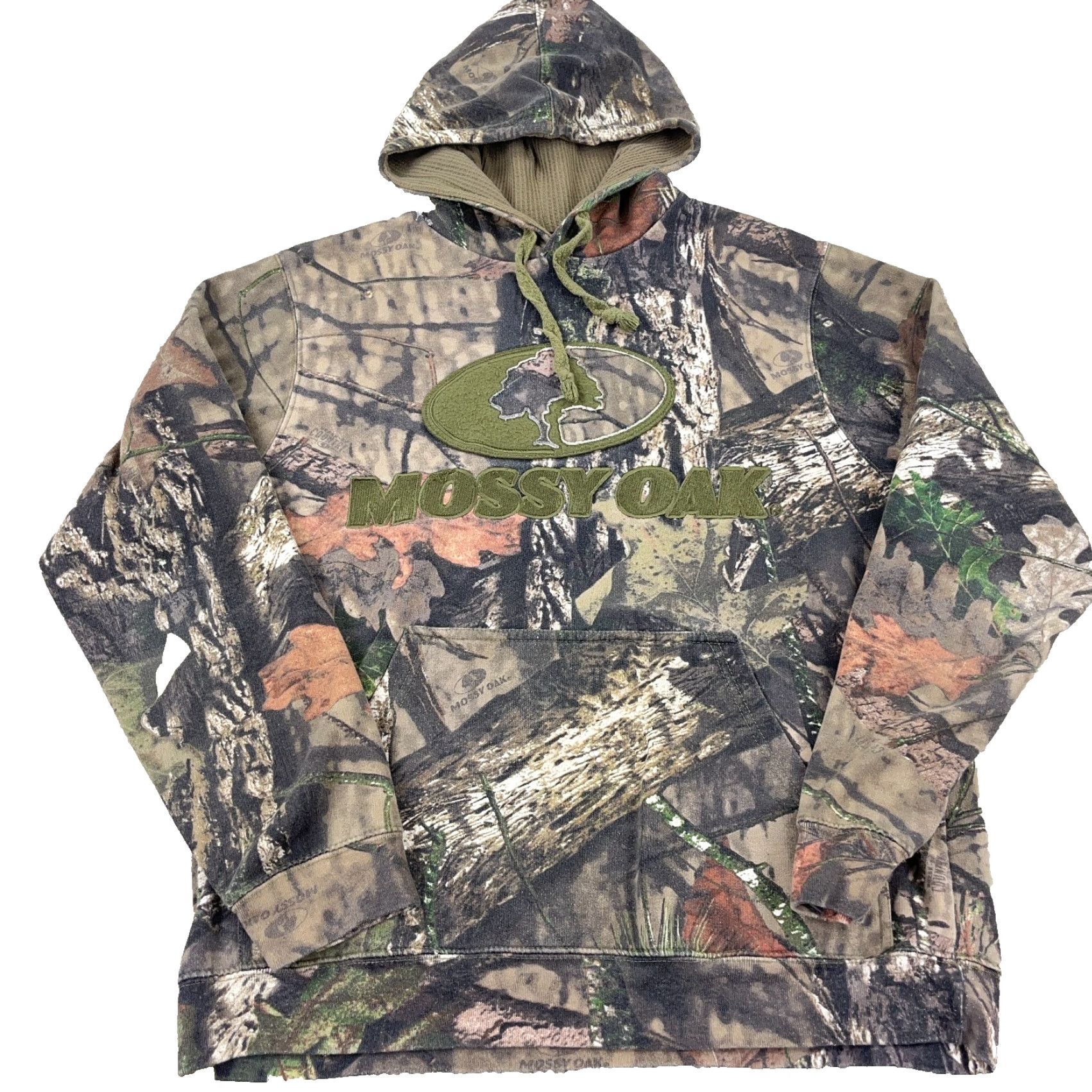 Vintage VINTAGE Mossy Oak Hoodie Men Medium Sweatshirt VTG Y2K Hunting Break Up Size US M / EU 48-50 / 2 - 2 Thumbnail