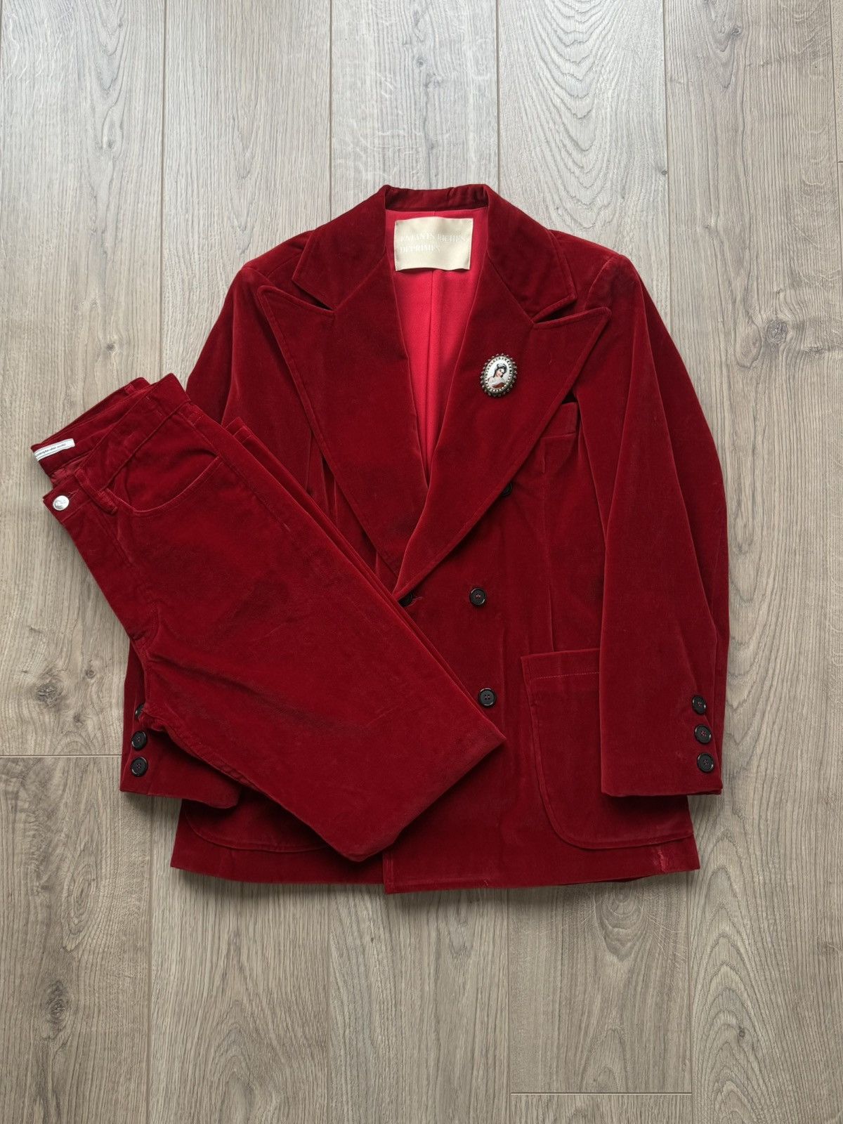SS18 Christie’s Velvet Cotton / Silk Suit
