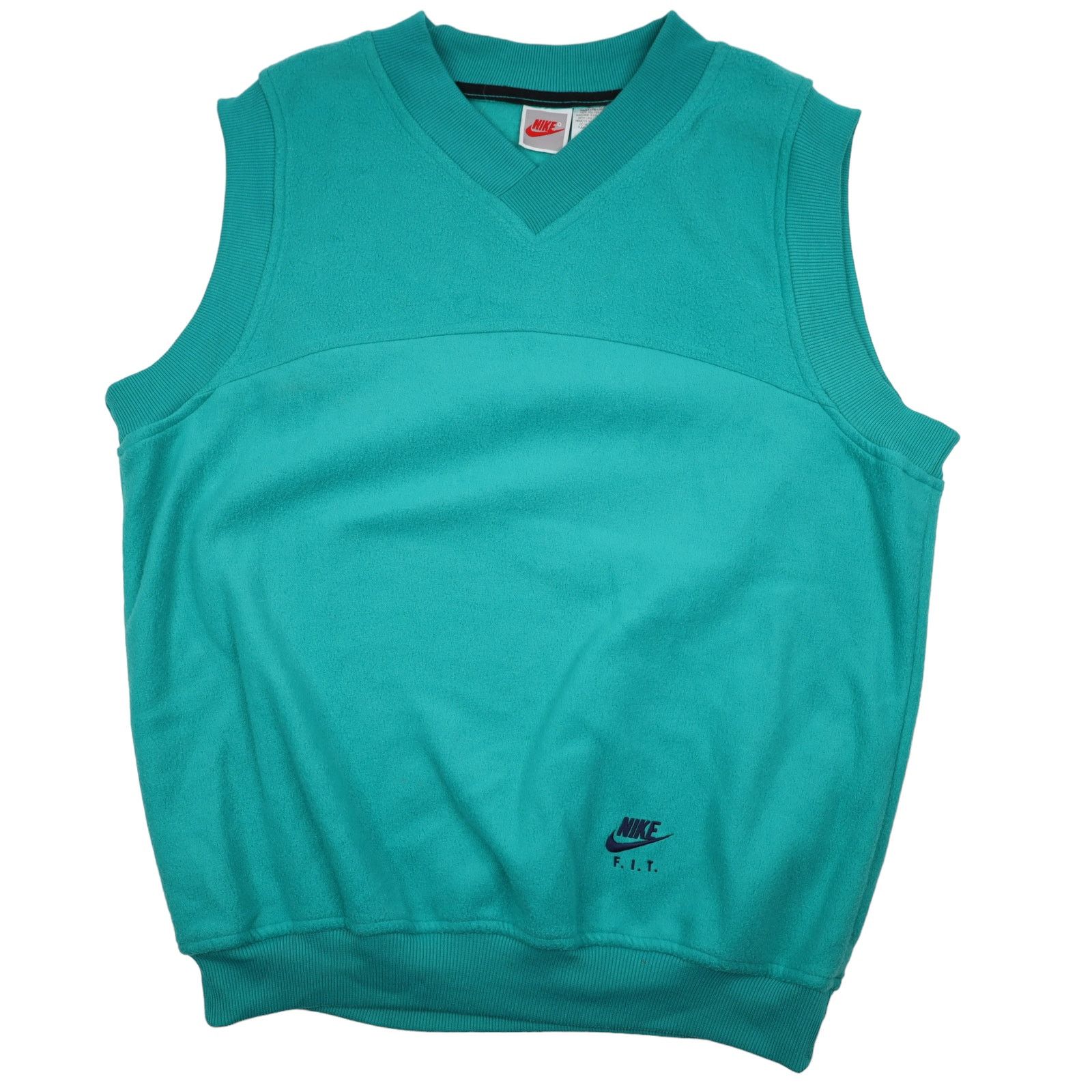 Nike × Vintage Vintage Nike F.I.T. Fleece Vest Size US L / EU 52-54 / 3 - 1 Thumbnail