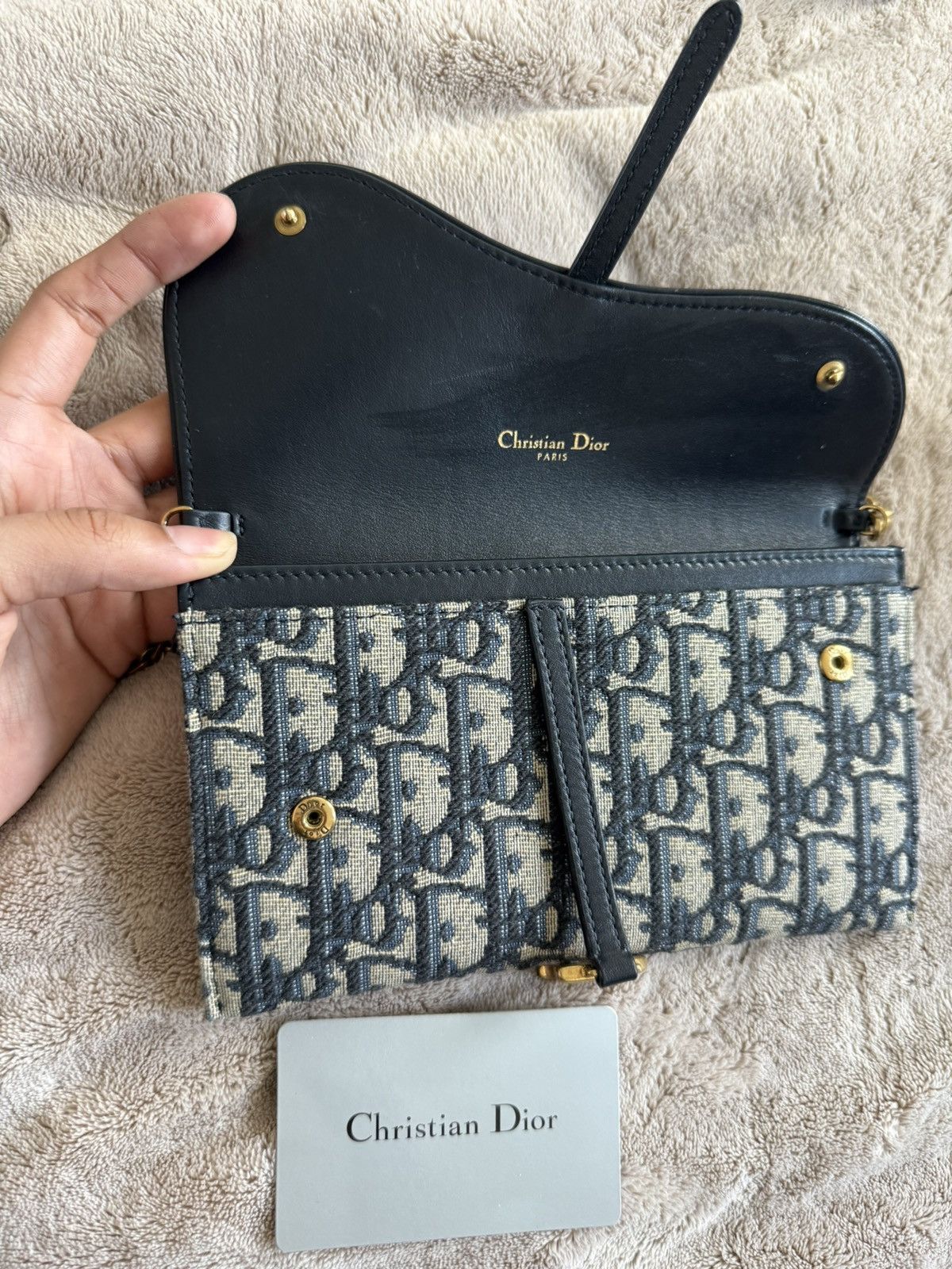 Dior Dior Small Saddle Pouch with Chain Size ONE SIZE - 3 Thumbnail