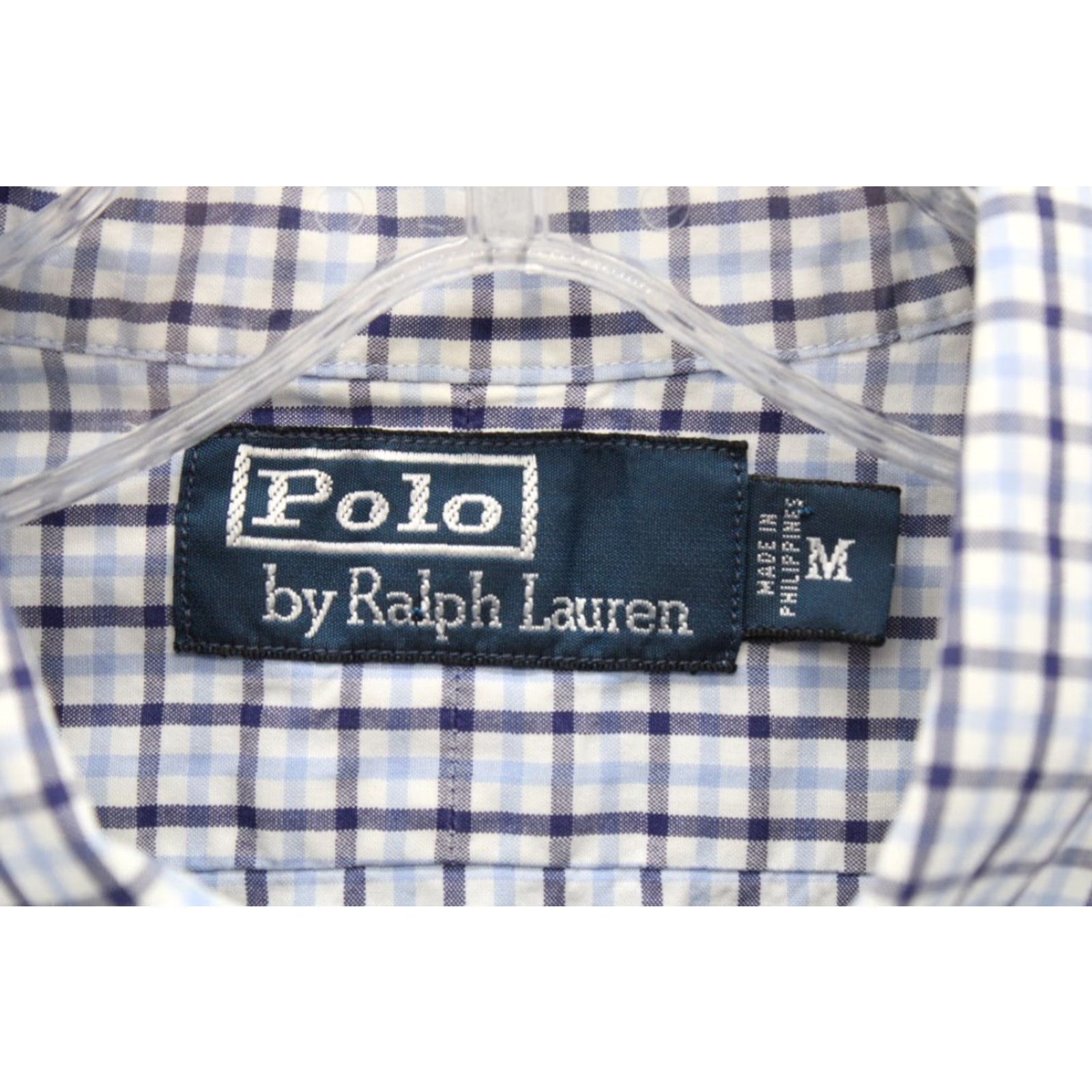 Polo Ralph Lauren VINTAGE Polo Ralph Lauren Shirt Men's Medium Blue Gingham Check Blue Pony Preppy VTG Size US M / EU 48-50 / 2 - 5 Thumbnail