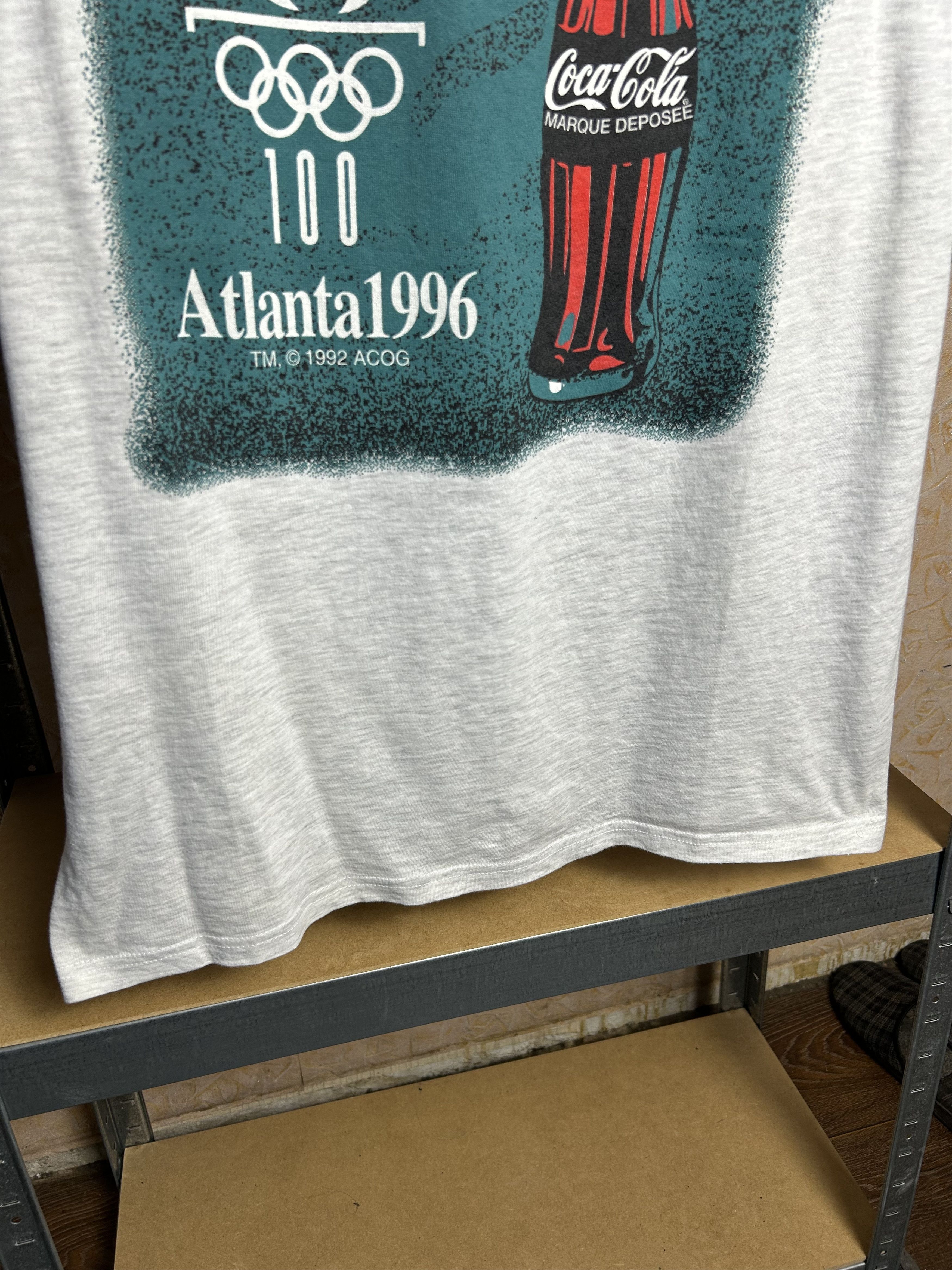 Vintage Vintage 1996 Atlanta Olympics Coca-Cola T-shirt Size US XL / EU 56 / 4 - 5 Thumbnail