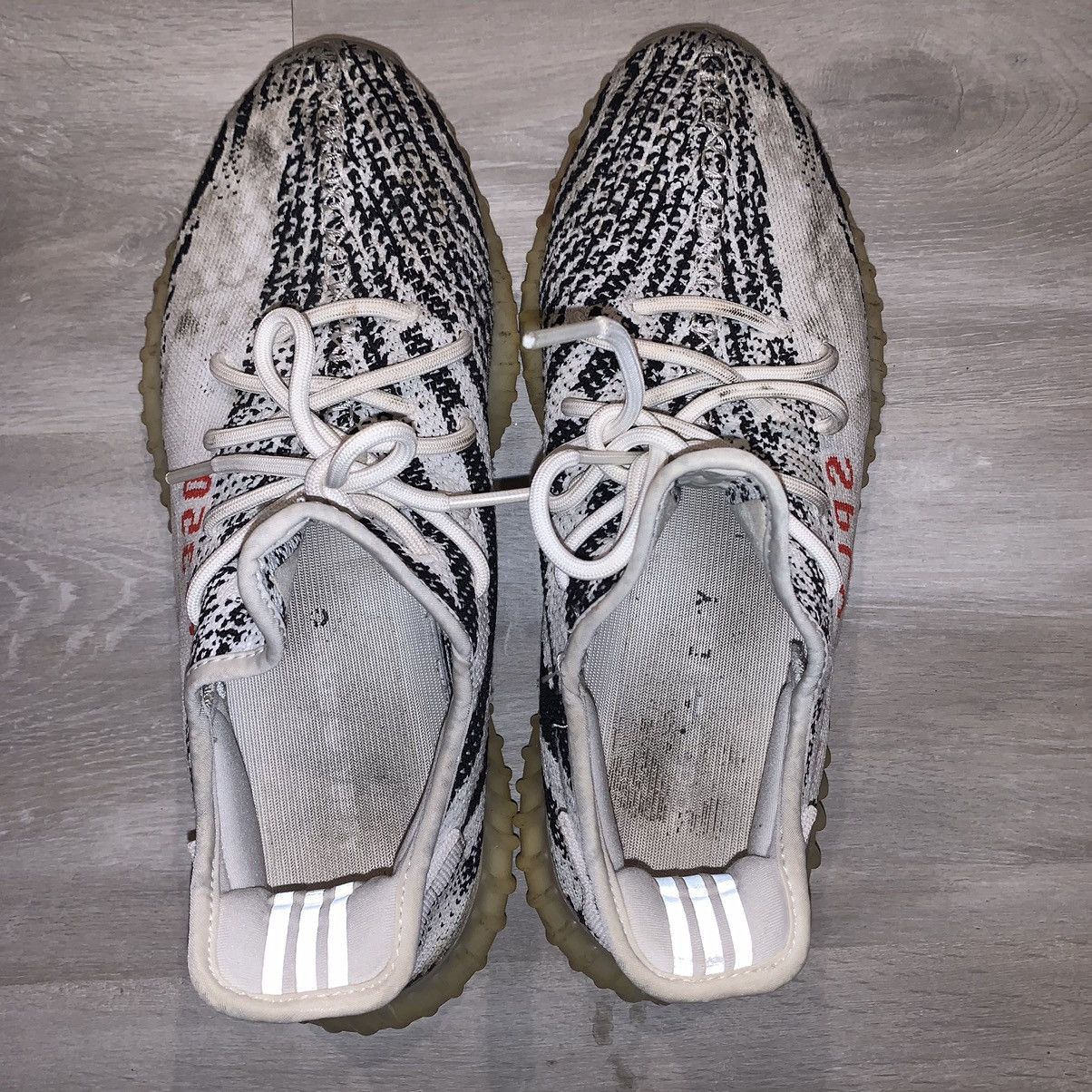 Adidas × Kanye West × Yeezy Adidas Yeezy Boost 350 Zebra Size US 10.5 / EU 43-44 - 6 Thumbnail