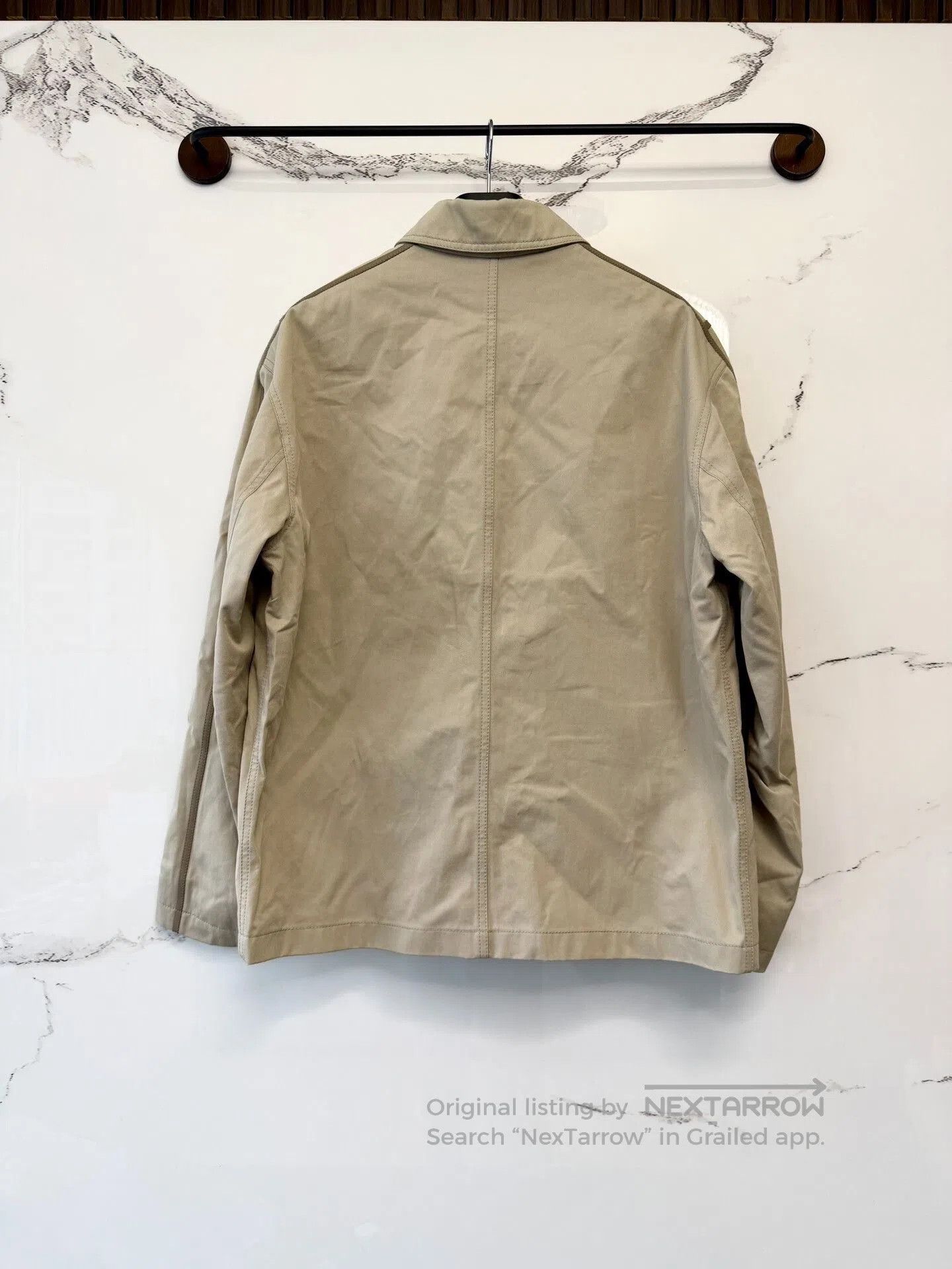 Hermes Hermès Khaki Color Leather Jacket. Size US L / EU 52-54 / 3 - 4 Thumbnail