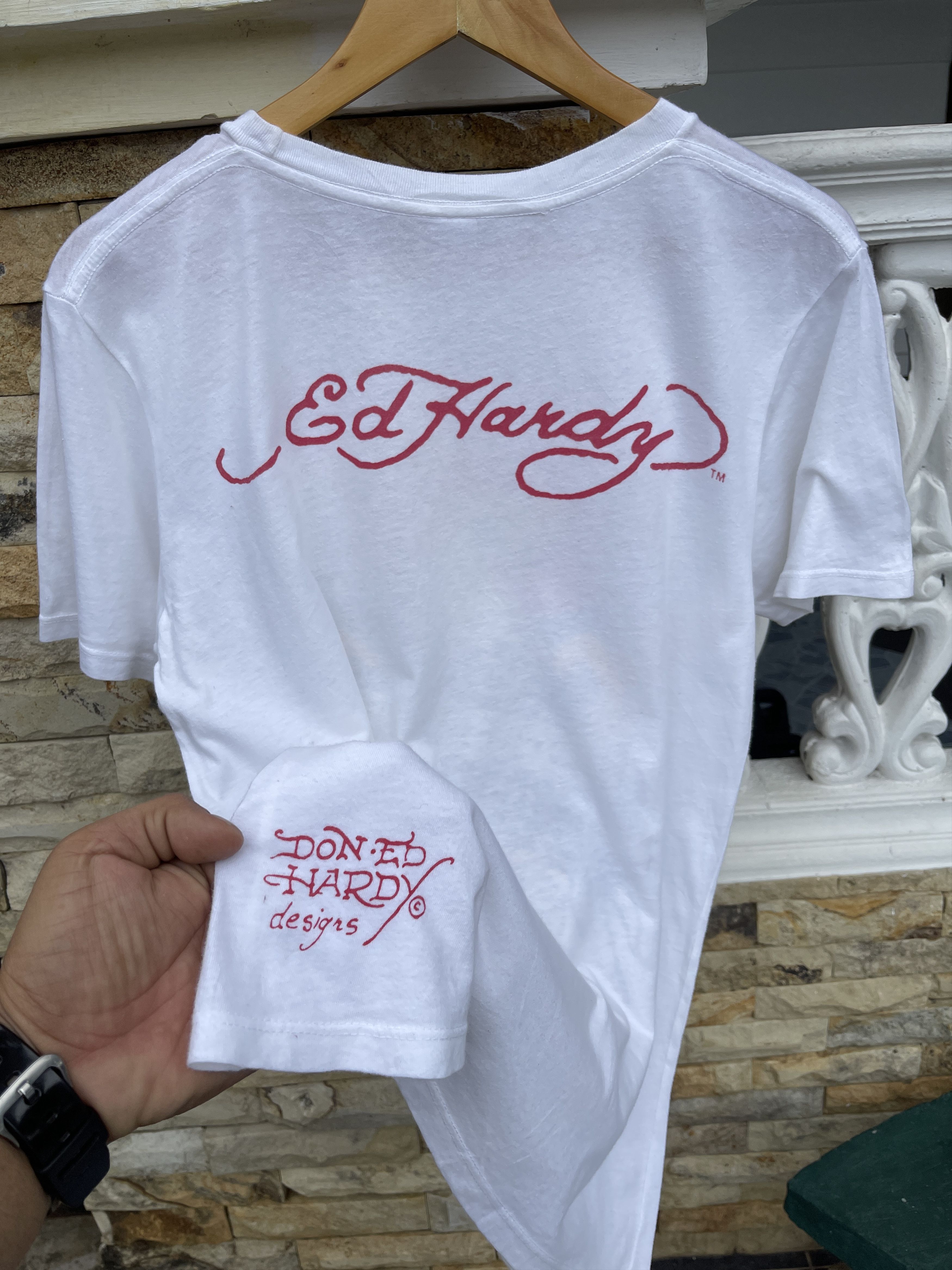 Ed Hardy × Vintage Last Drop🔥Rare🔥Vintage Ed-Hardy T-Shirt Size US M / EU 48-50 / 2 - 4 Thumbnail