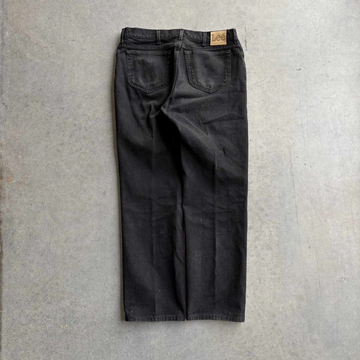Lee × Levi's × Vintage Vintage 80's Lee Jeans Wrangler Boot Cut Style 38x34 Black Size US 38 / EU 54 - 4 Thumbnail