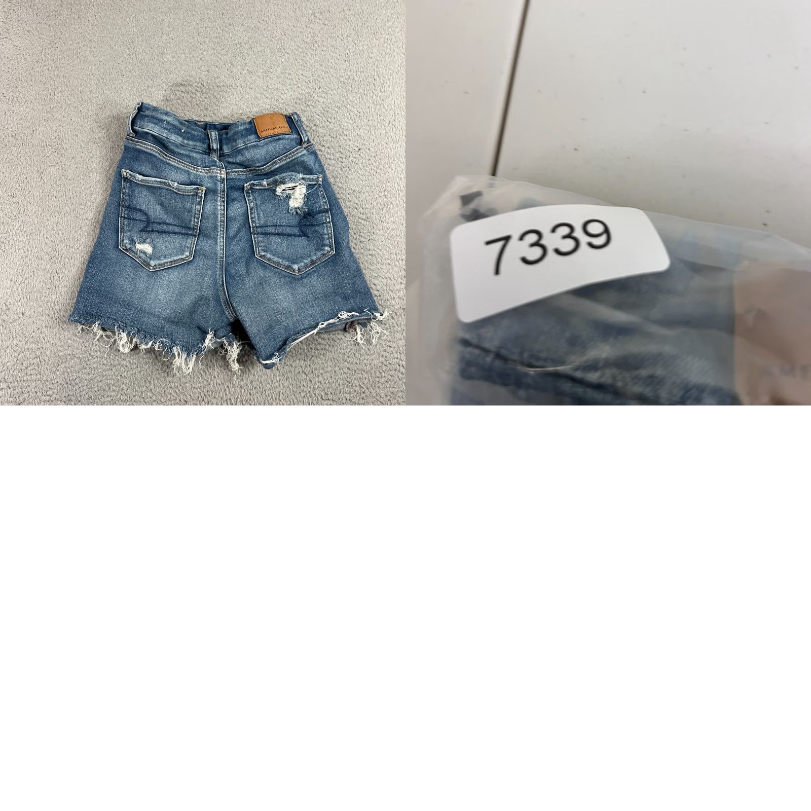 American Eagle Outfitters VINTAGE American Eagle Women’s Shorts Casual Denim High Rise Stretch Distressed 4-Inch Inseam Size 27" / US 4 / IT 40 - 8 Thumbnail