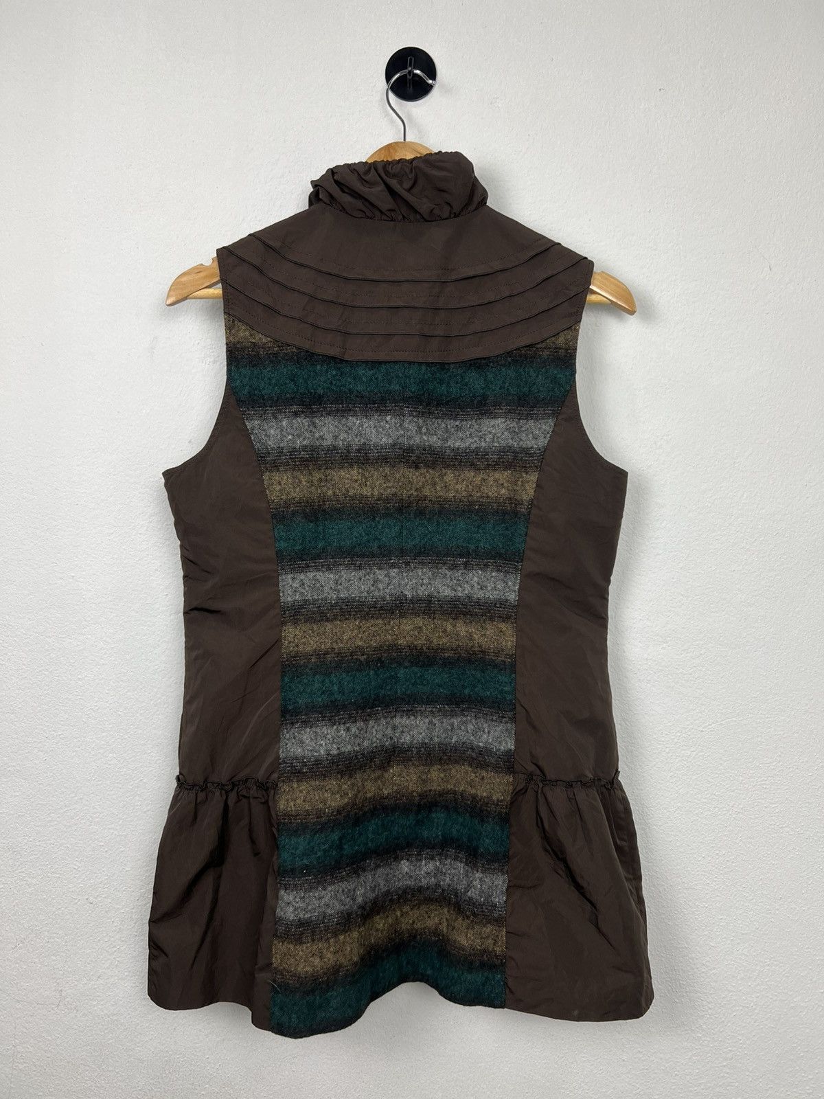 Kansai Yamamoto Kansai Bis Collection Mixed Media Striped Vest Size M / US 6-8 / IT 42-44 - 5 Thumbnail