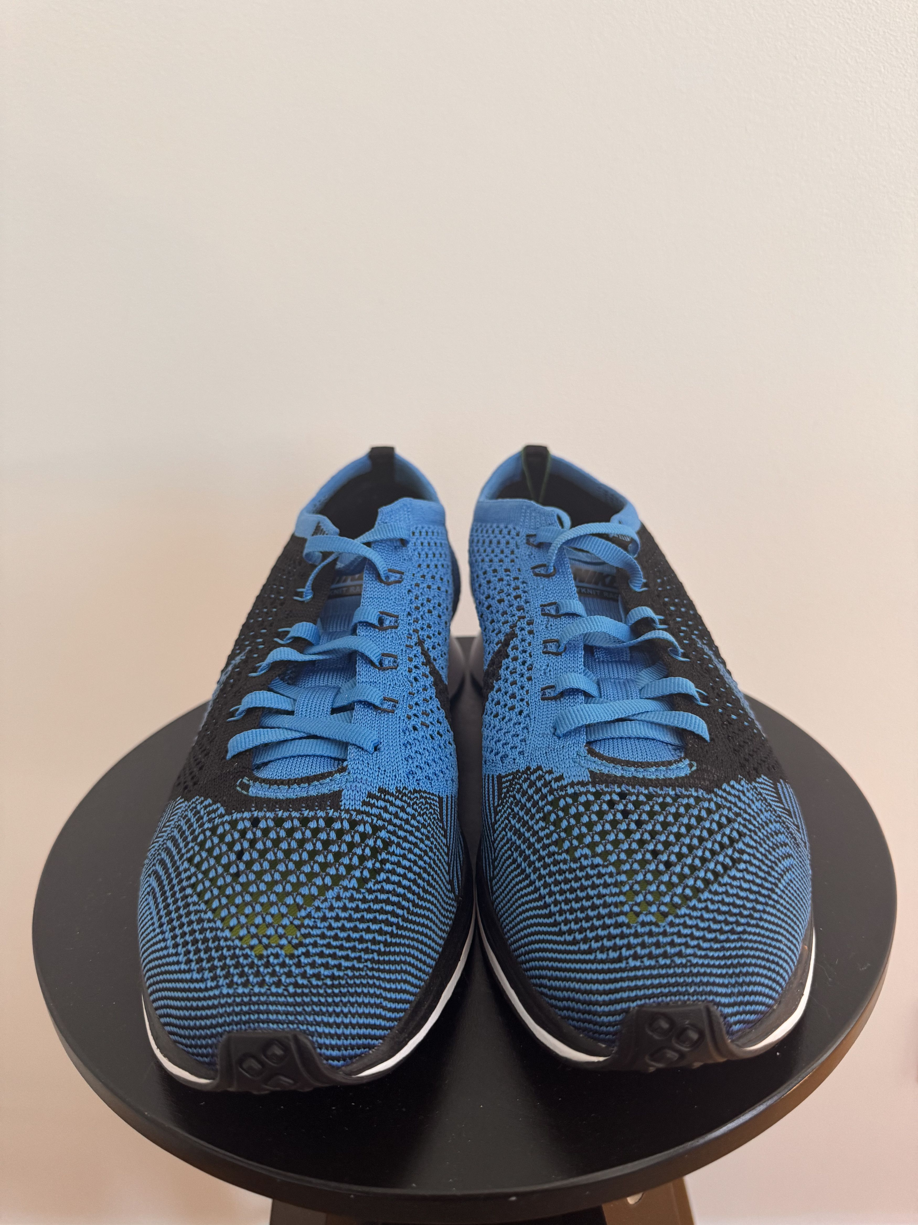 Nike Flyknit Racer Black/photo Blue Size US 9.5 / EU 42-43 - 5 Thumbnail