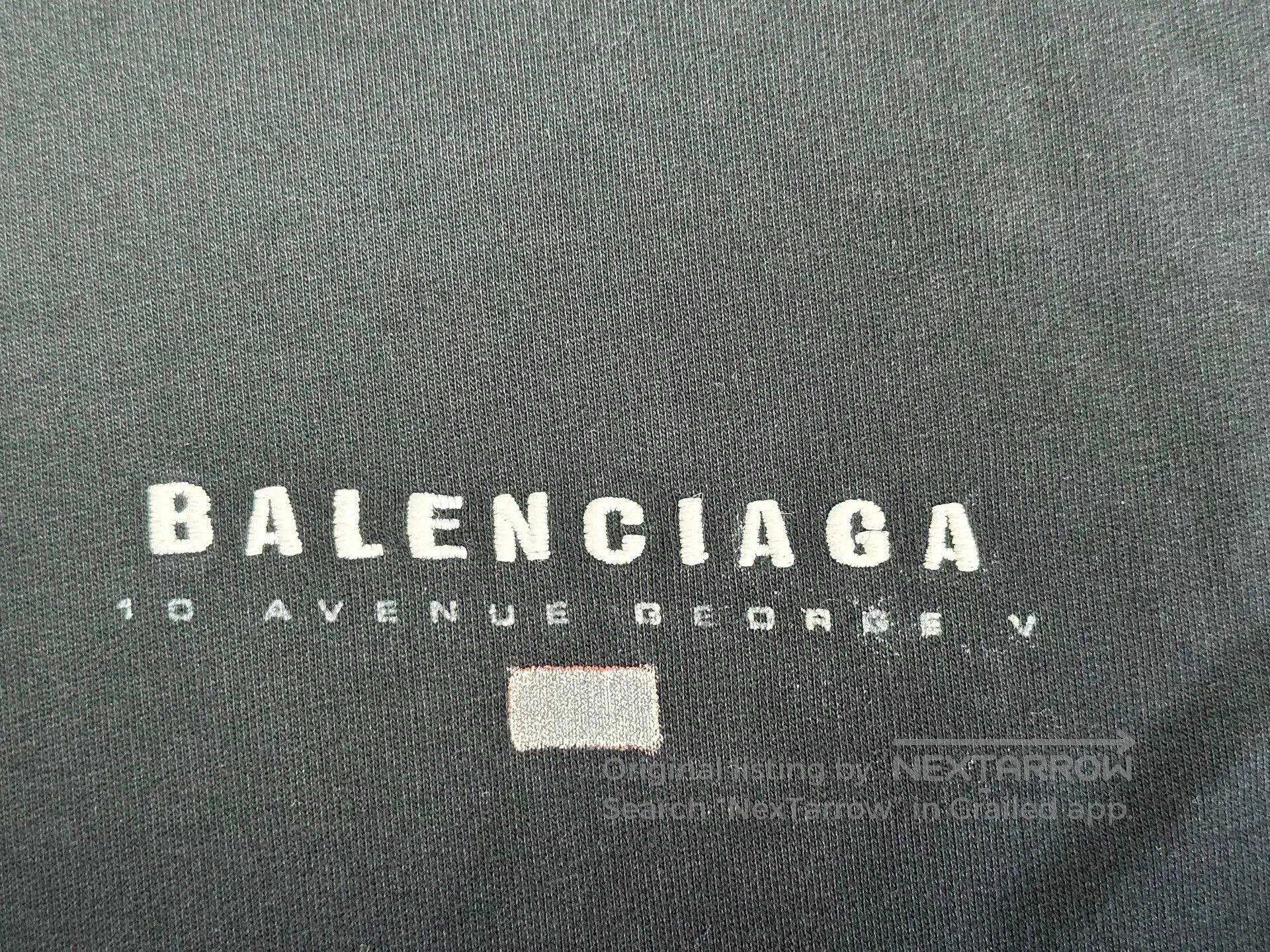 Balenciaga Balenciaga Solid Plaid Collar Long-Sleeve Polo. Size US M / EU 48-50 / 2 - 3 Thumbnail