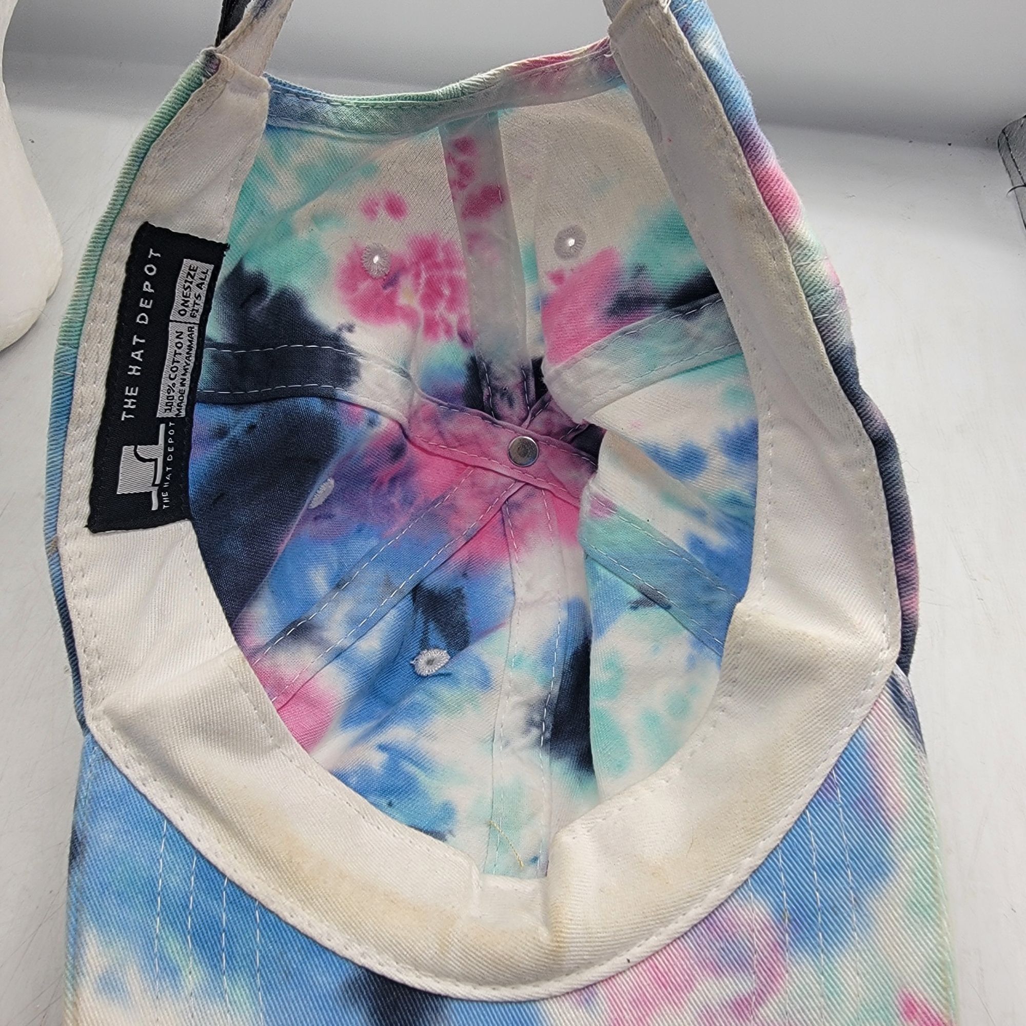 Other The Hat Depot Tie Dye Baseball Hat Cap Adjustable Casual Out Size ONE SIZE - 7 Thumbnail