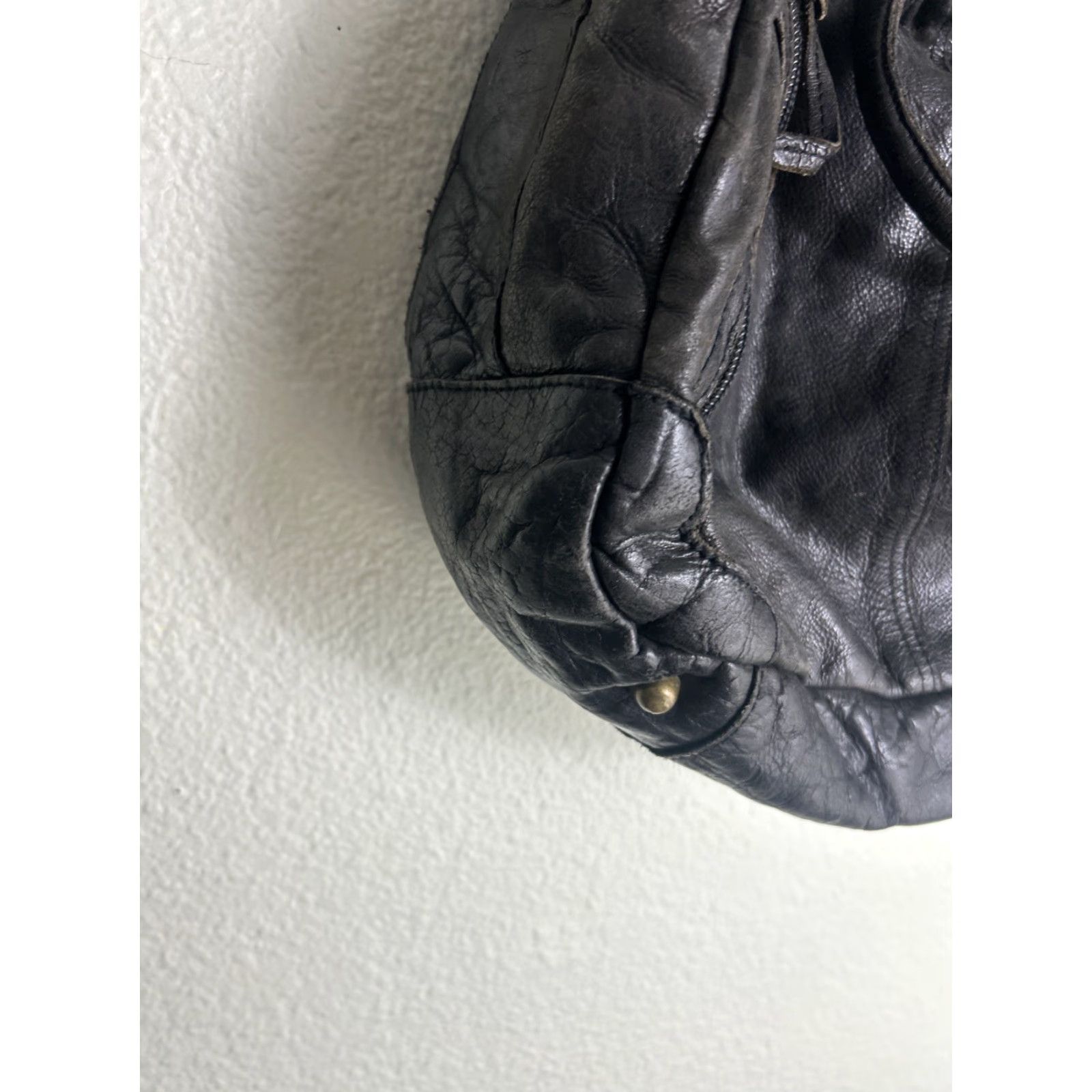 Vintage Rare Tough Jeansmith Military Surplus Brown Leather Large Shoulder Bag Flaw Size US 33 - 3 Thumbnail