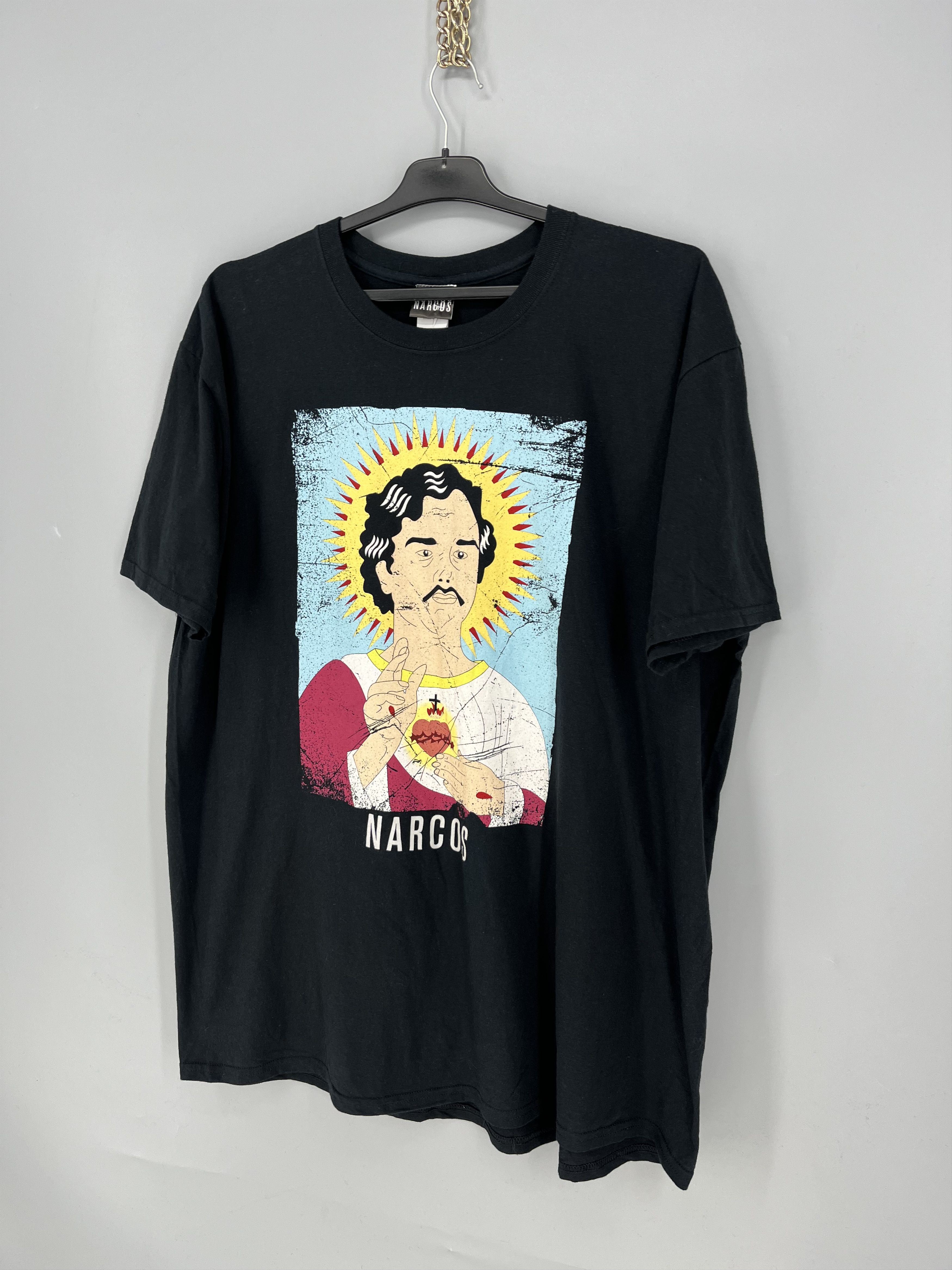 Vintage Vintage Narcos Pablo Escobar "Saint Pablo" Graphic Tee Size US XXL / EU 58 / 5 - 3 Thumbnail