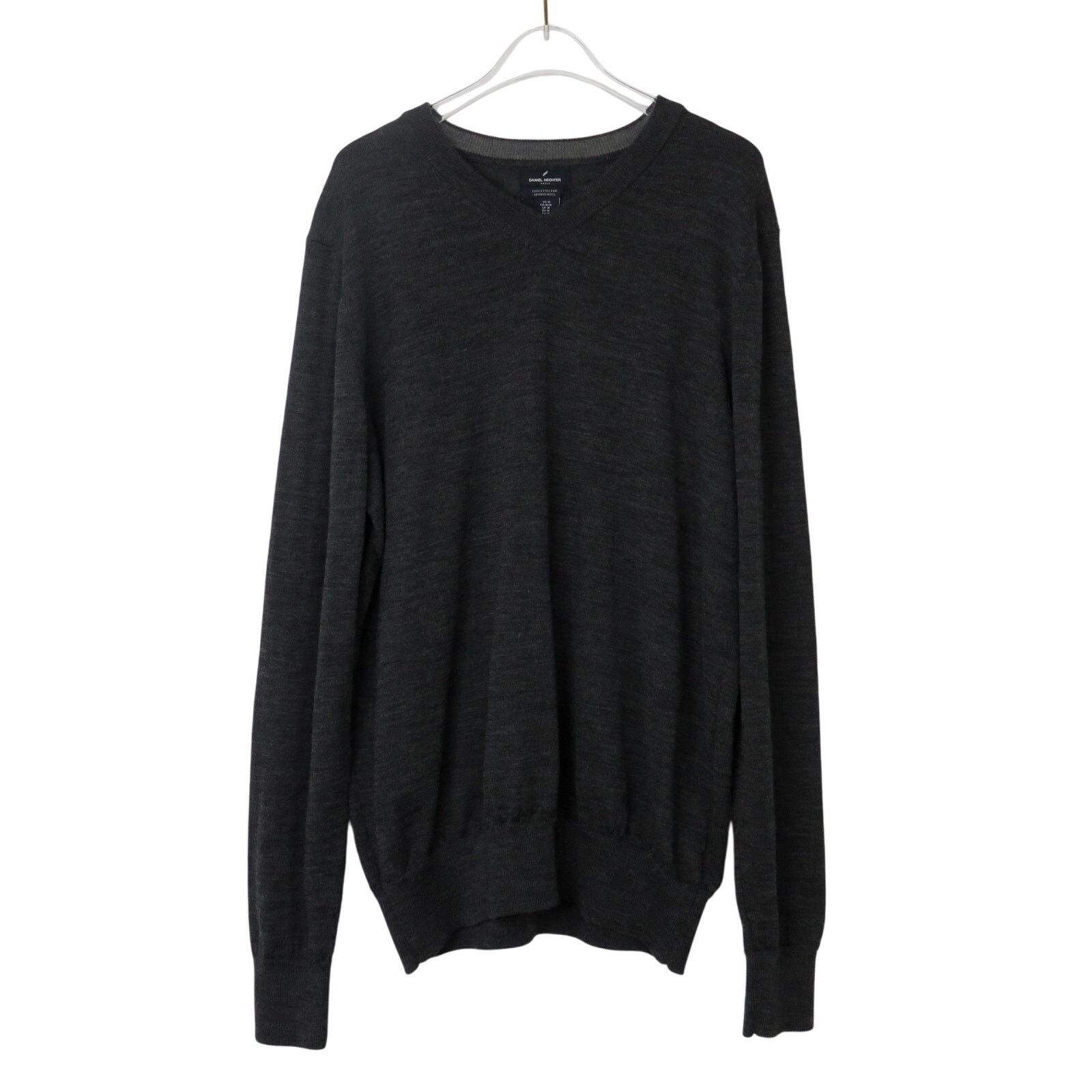 Nordstrom Daniel Hechter Charcoal Gray Merino Wool Sweater Medium Size US M / EU 48-50 / 2 - 3 Thumbnail