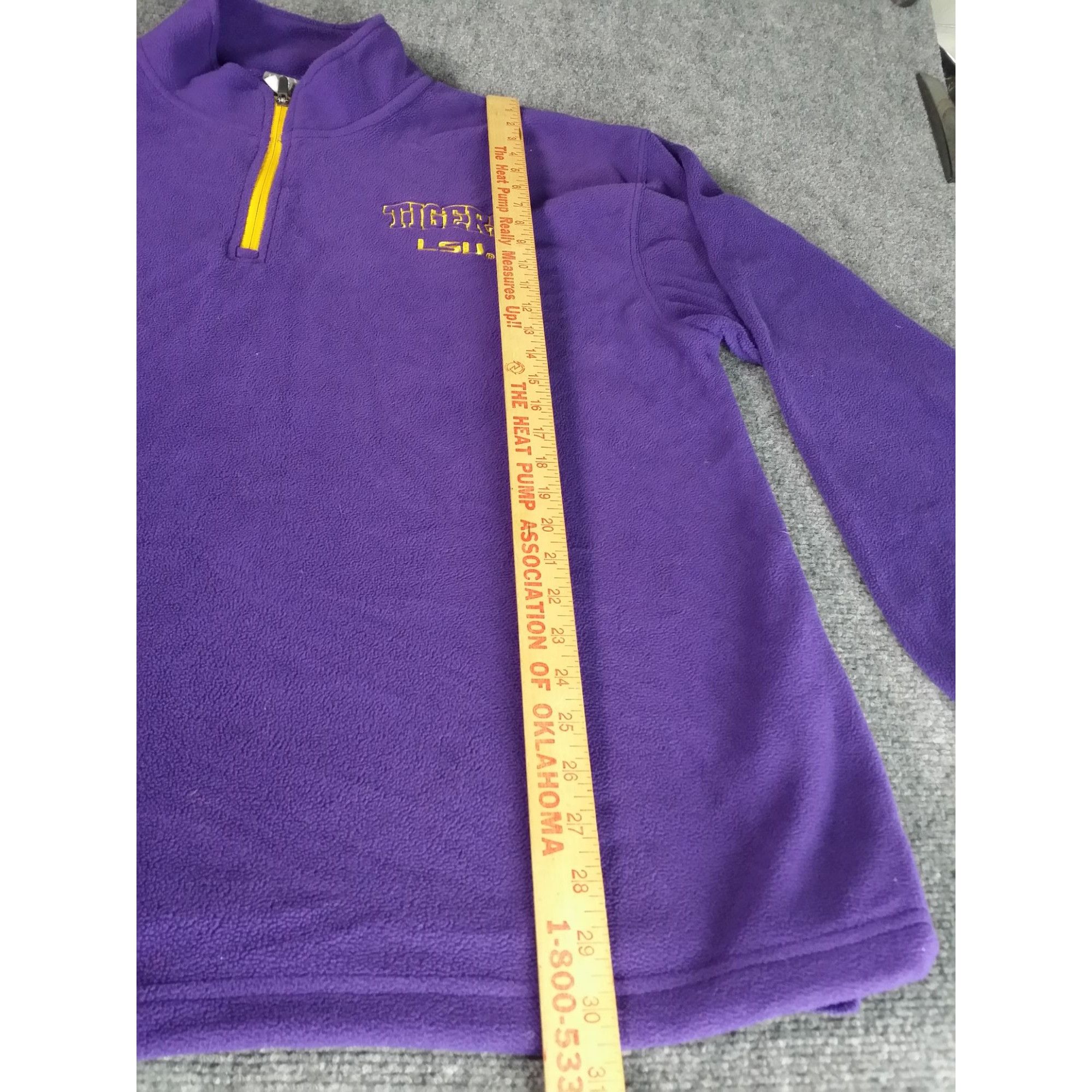 NCAA LSU Tigers Fleece Pullover Men Sz XL Knights Apparel NCAA Sc Size US XL / EU 56 / 4 - 3 Thumbnail
