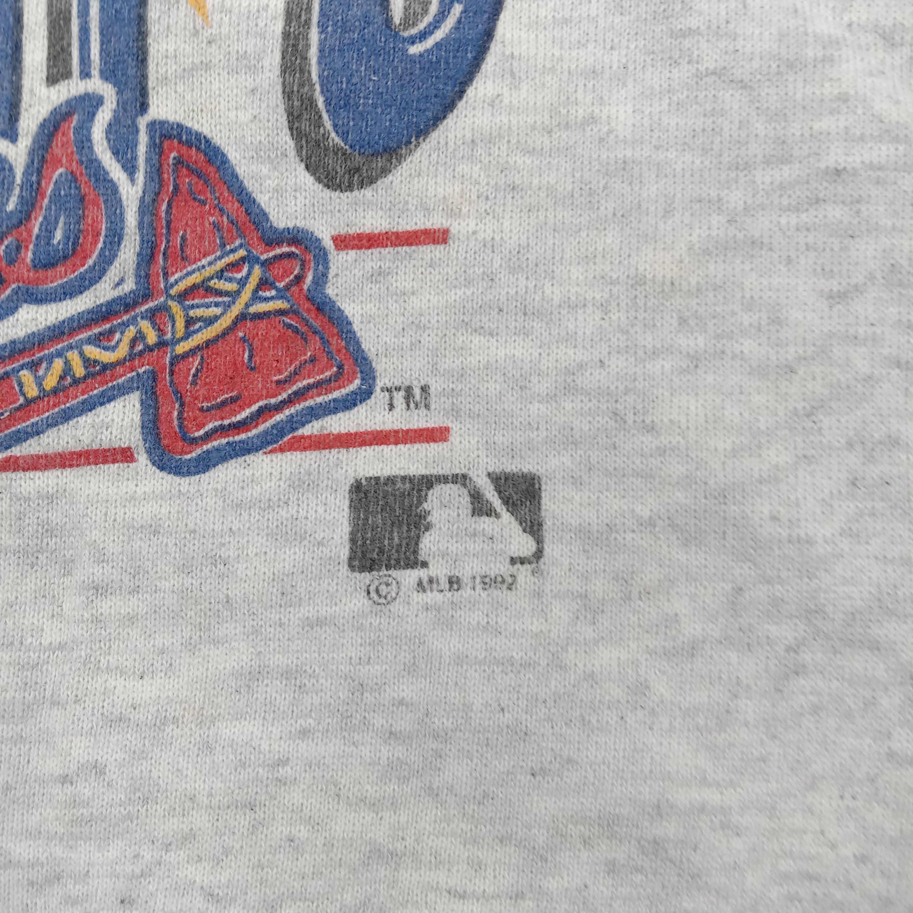 Vintage 90's Altanta Braves Baseball League Sweatshirt C287N6 Size US XL / EU 56 / 4 - 3 Thumbnail