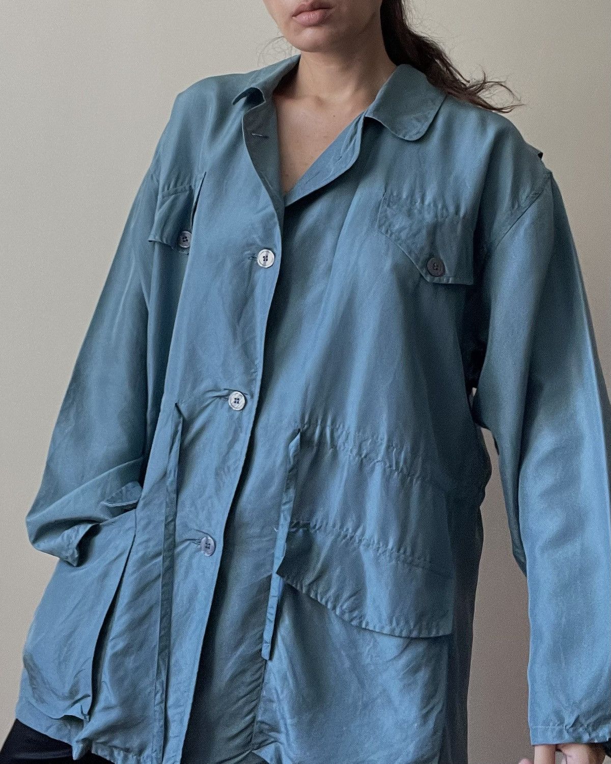 Vintage Vintage Fantastic Girl Silk Jacket Size L / US 10 / IT 46 - 3 Thumbnail