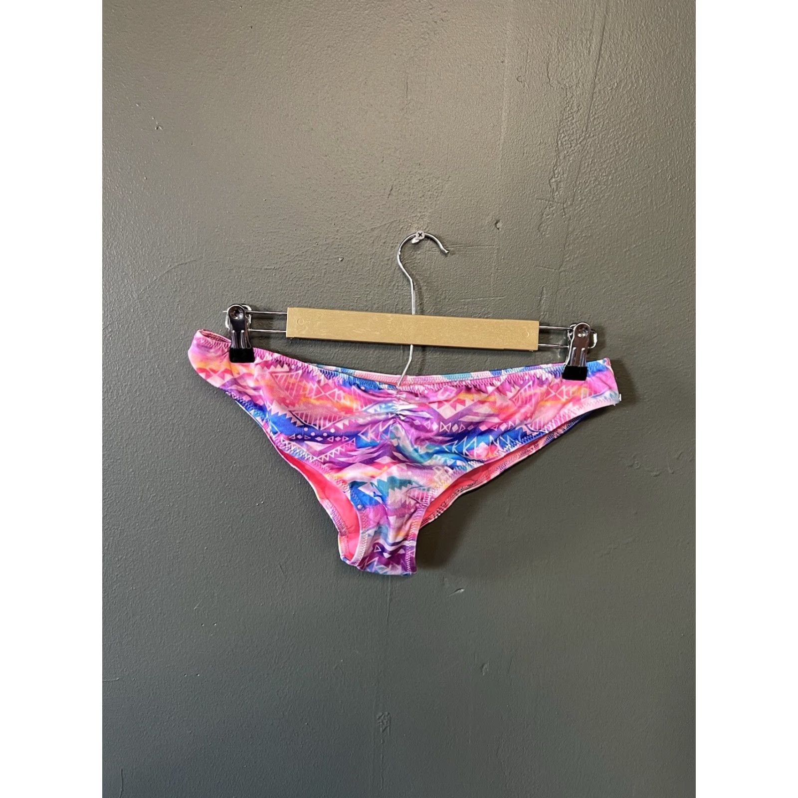 Victoria's Secret Pink by Victoria's Secret Womens Multicolor Aztech Abstract Bikini Bottom Large Size 36" / US 14 / IT 50 - 2 Thumbnail