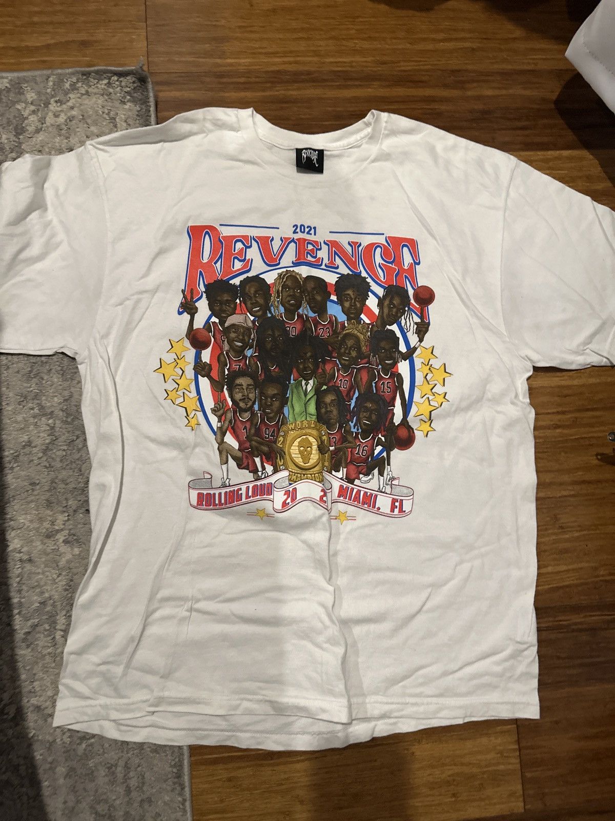 Revenge Revenge Rolling Loud 2021 T Shirt Size US XL / EU 56 / 4 - 2 Thumbnail