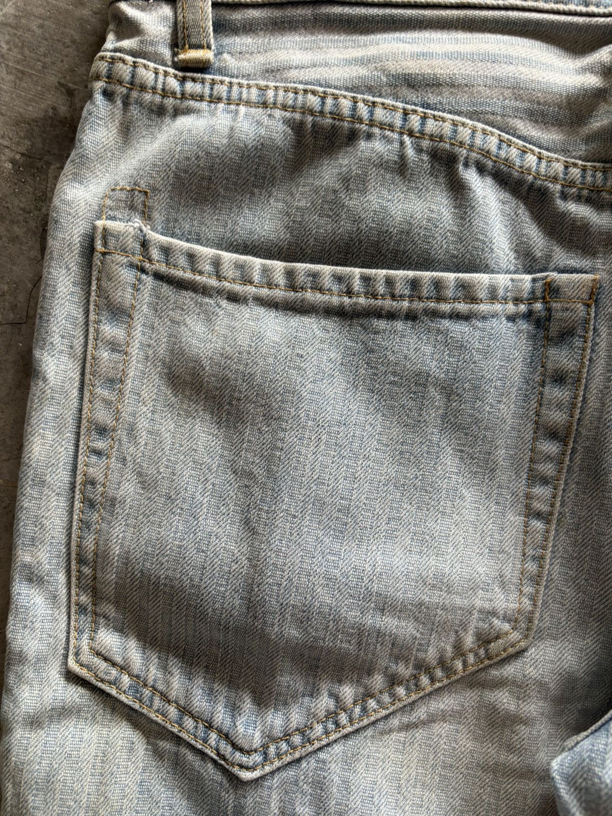 Japanese Brand BLUE WAY HICKORY STONE WASHED FADE JAPANESE HARAJUKU STYLE Size US 35 - 16 Thumbnail