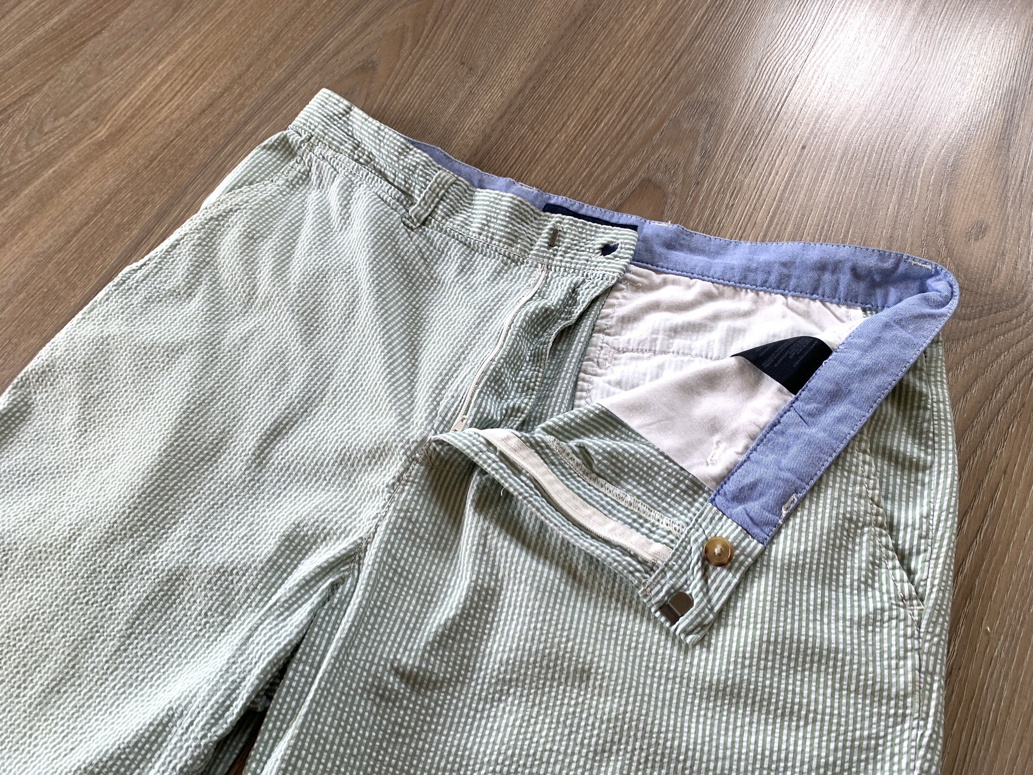 Tommy Hilfiger × Vintage Tommy Hilfiger Stripe Casual Shorts With Waffle Fabric Size US 36 / EU 52 - 5 Thumbnail