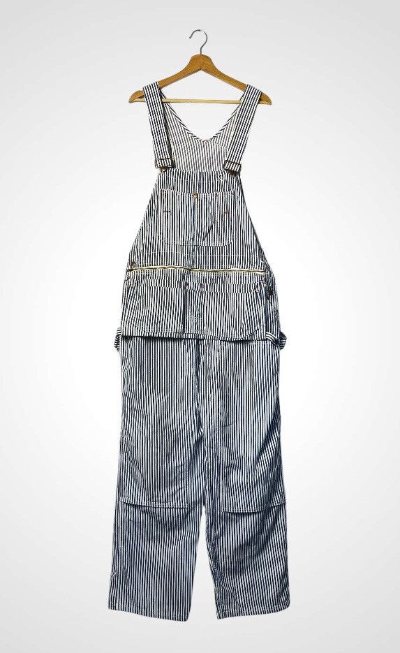 Original Montgomery Vintage Ward Montgomery Double Knee Hickory Jumpsuit Size US 38 / EU 54 - 3 Thumbnail