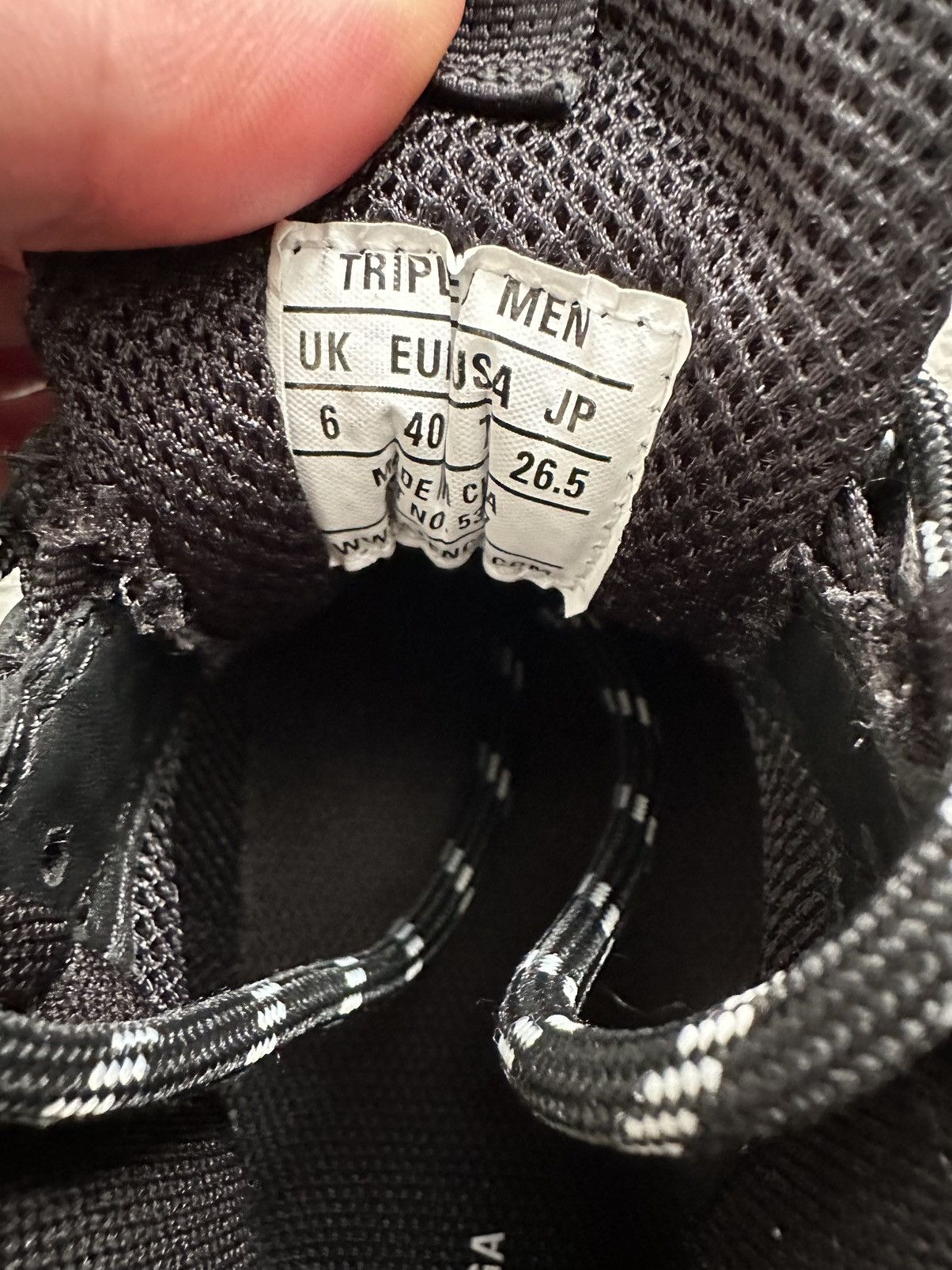 Balenciaga Balenciaga Triple S Black Size US 7 / EU 40 - 6 Thumbnail