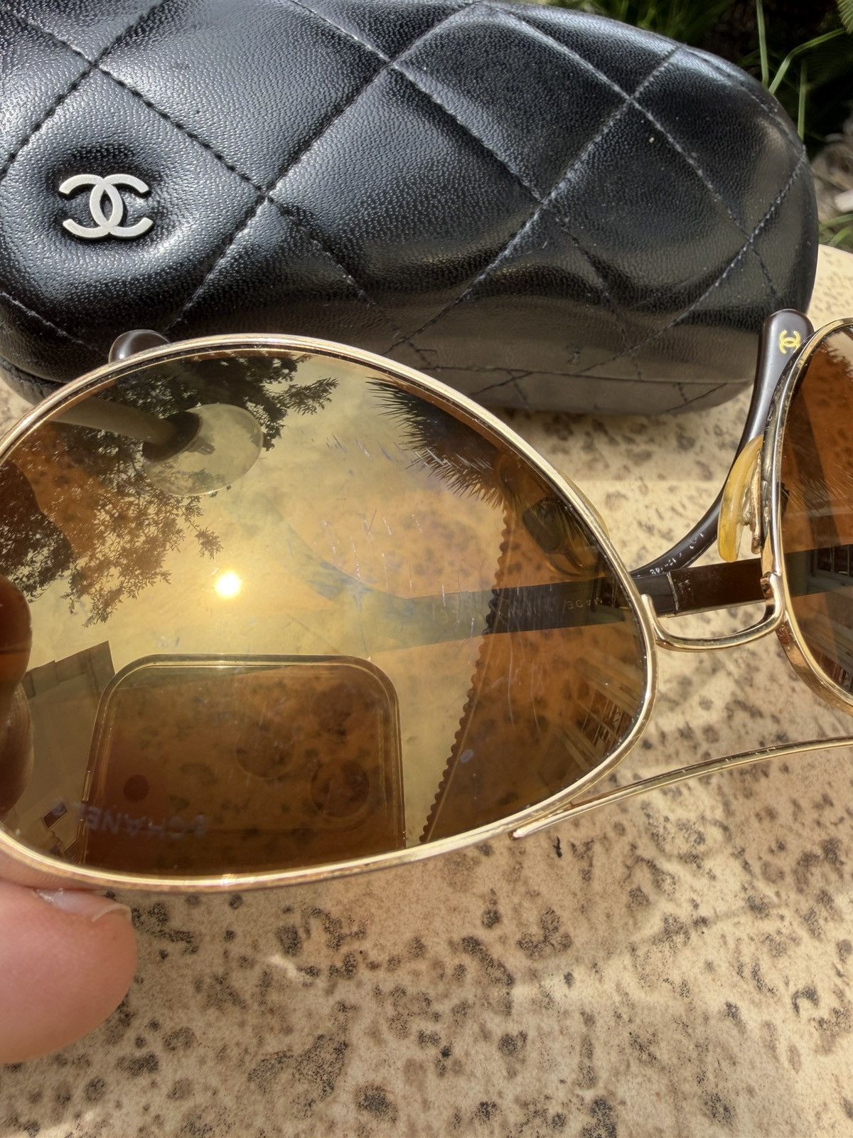 Chanel Chanel Sunglasses Collection Miroir Gold Vintage Size ONE SIZE - 11 Thumbnail