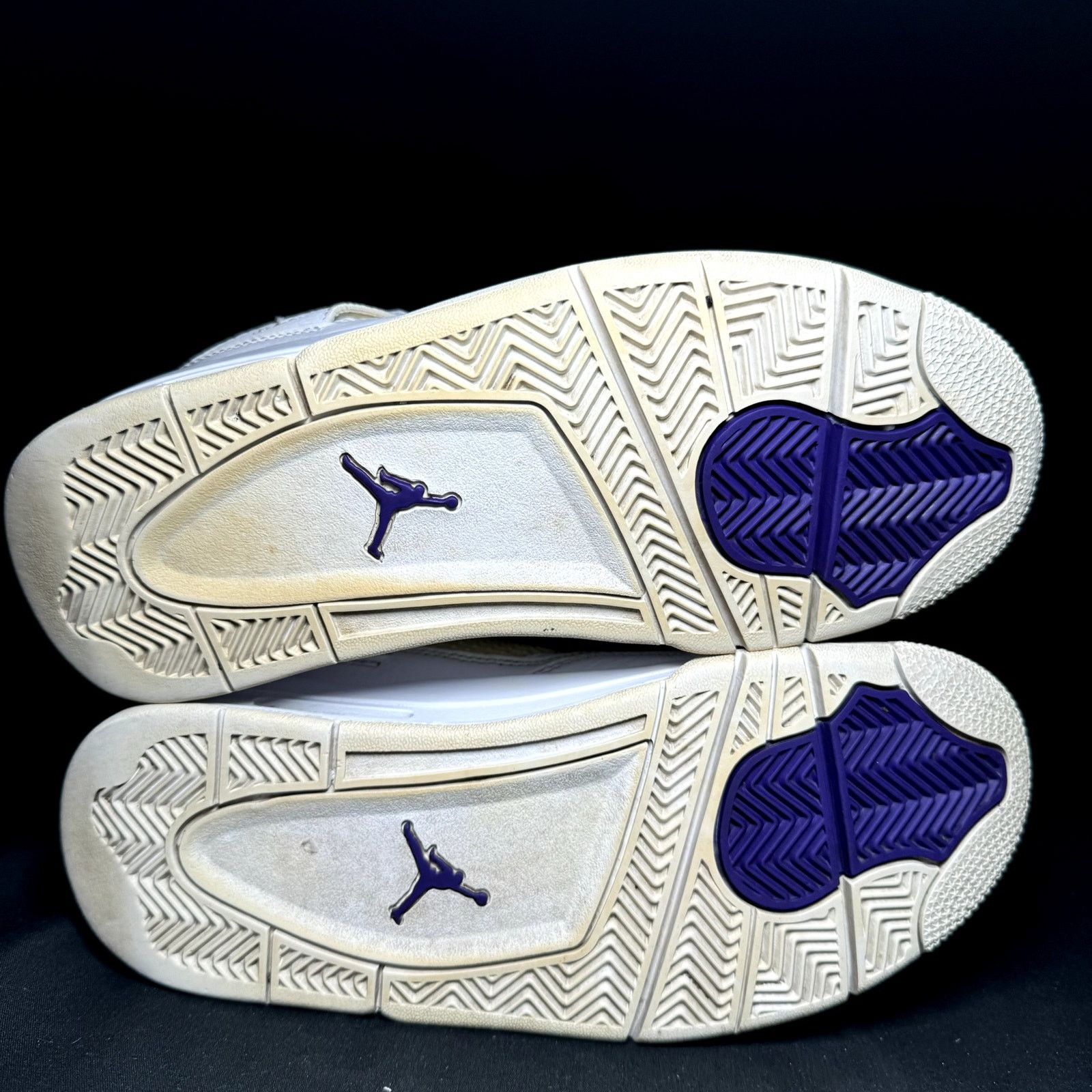 Jordan Brand × Nike Size 7 - Nike Air Jordan 4 Retro GS Purple Metallic Shoes Size US 7 / EU 40 - 6 Thumbnail