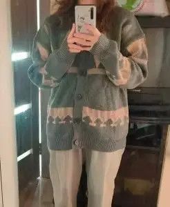 Other Sweater Women Loose Artistic Knitting Size M / US 6-8 / IT 42-44 - 4 Thumbnail
