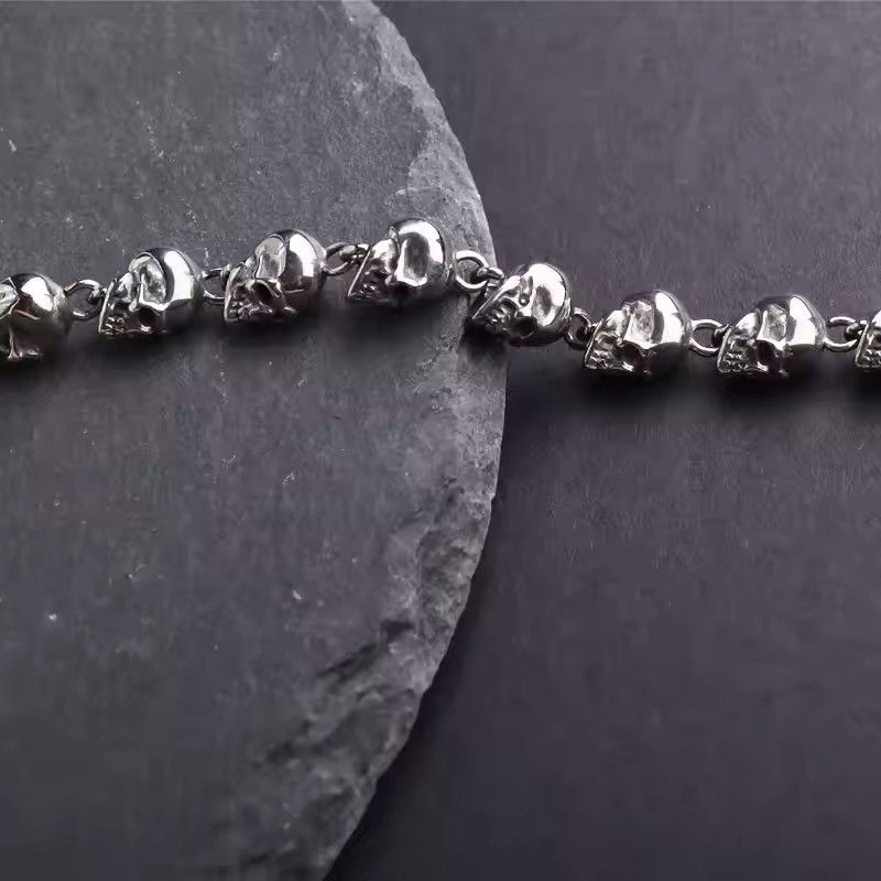 Jewelry Skull Bracelet Y2K Punk Chain Gotch Size ONE SIZE - 3 Thumbnail