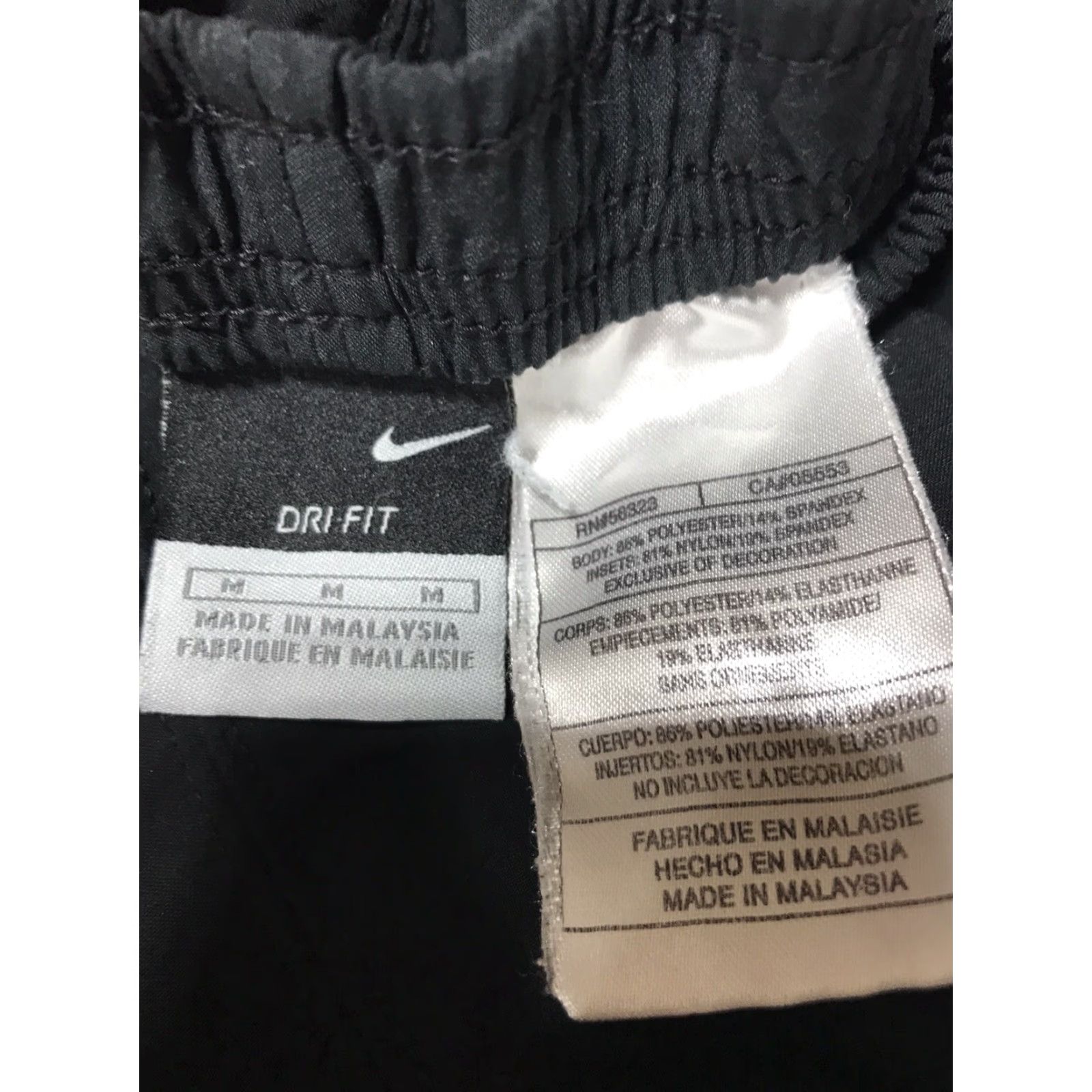 Nike Nike Dri-FIT Active Pants Women Size M Black Gray Side Trim Athleisure Straight Leg Workout Size 32" / US 10 / IT 46 - 4 Thumbnail