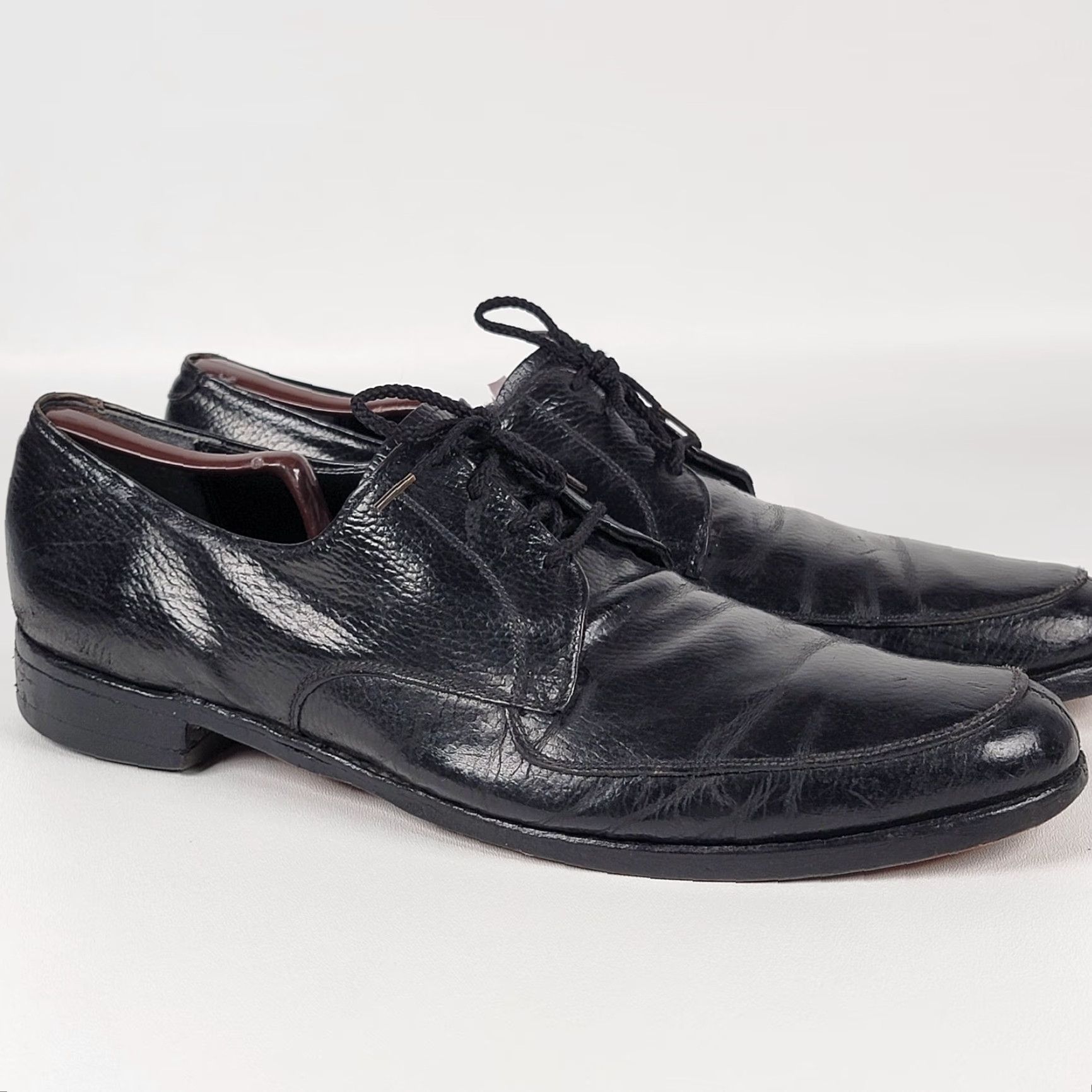 Vintage VINTAGE Biltrite Men Oxford Shoes Black Leather AA 14 Dress Lace Up Oxford Mens Shoes Leather Upper Insole Outsole Size US 14 / EU 47 - 2 Thumbnail