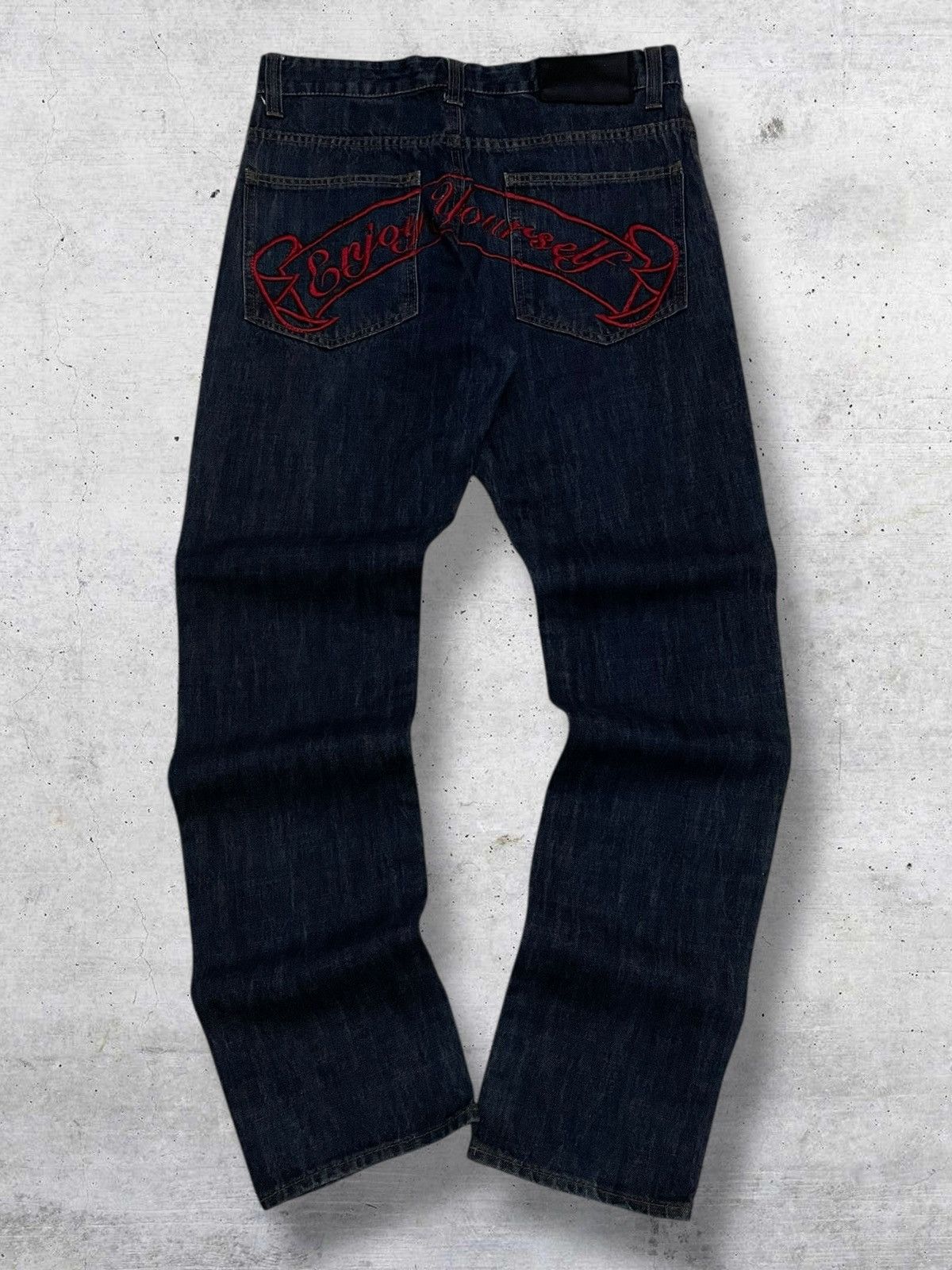 Japanese Brand VINTAGE OG DAICOCK ENJOYR YOURSELF AVAIL AVANTGARDE DENIM Size US 32 / EU 48 - 1 Thumbnail