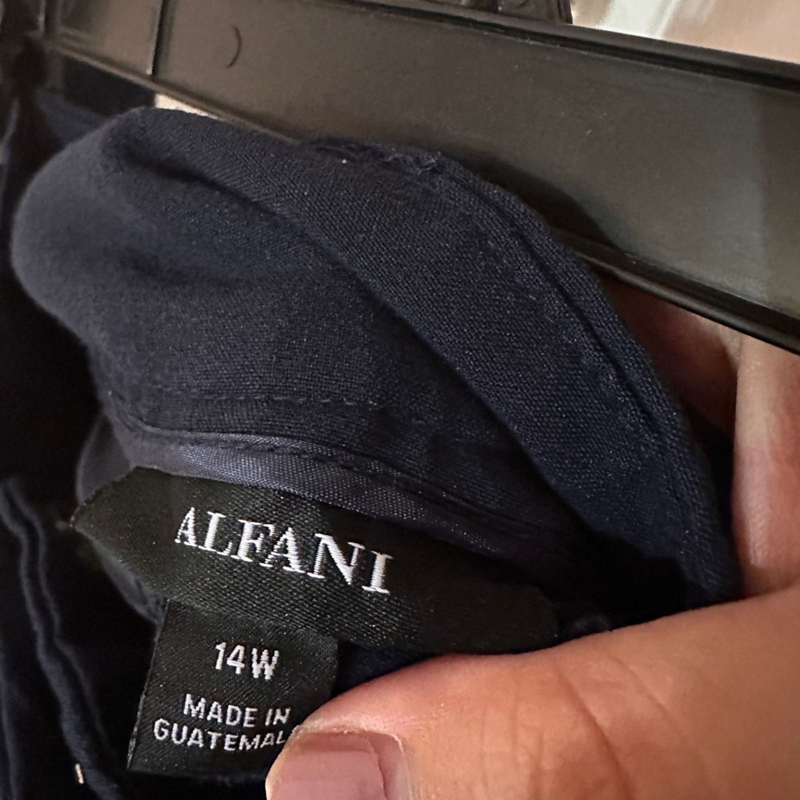 Alfani Alfani straight leg trouser pants size 14W Size 38" / US 16 / IT 52 - 4 Thumbnail