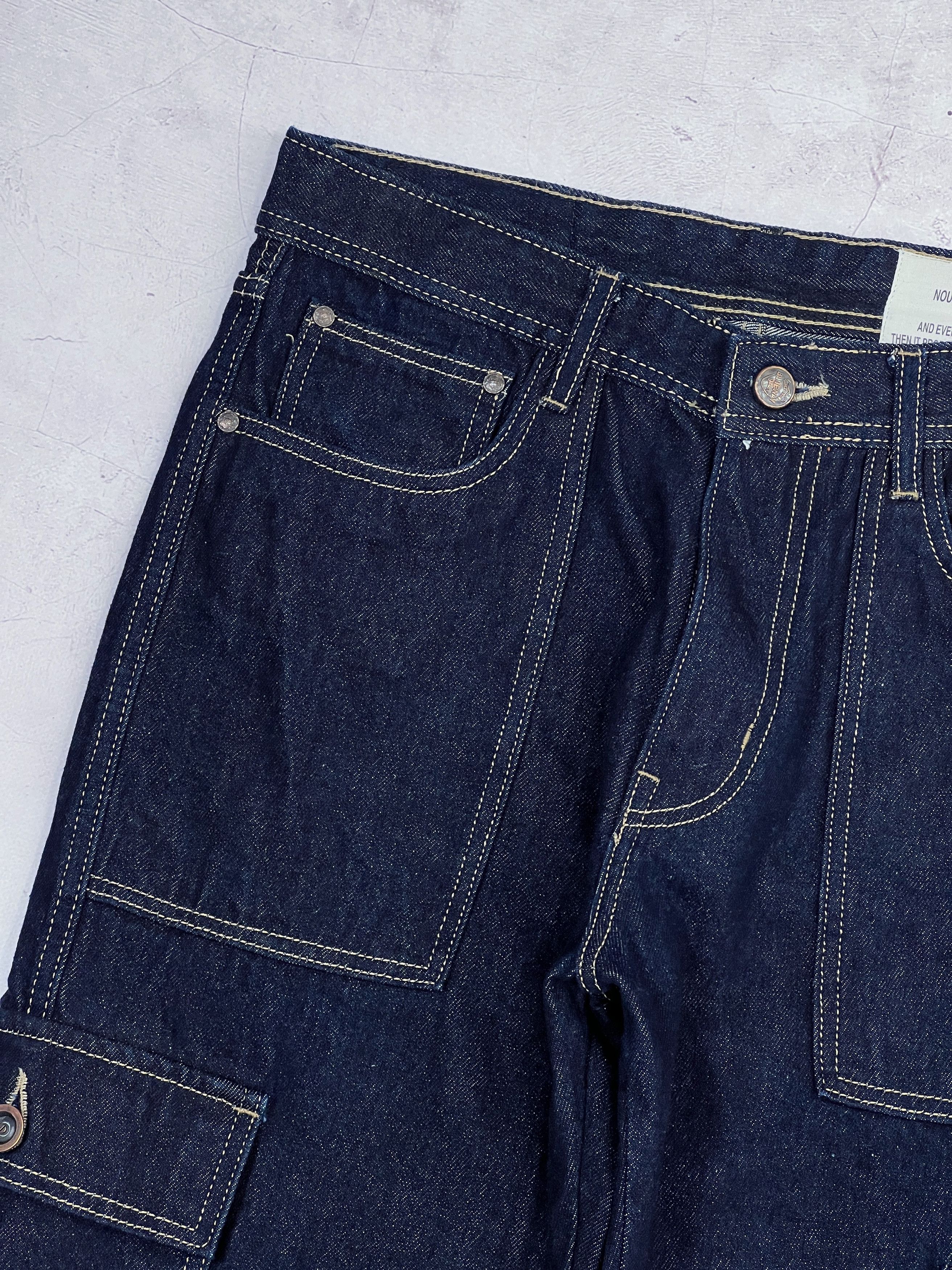 Blue Blue Japan × Japan Blue × Japanese Brand Blue Way Japanese Indigo Denim Cargo Pants Size US 32 / EU 48 - 4 Thumbnail