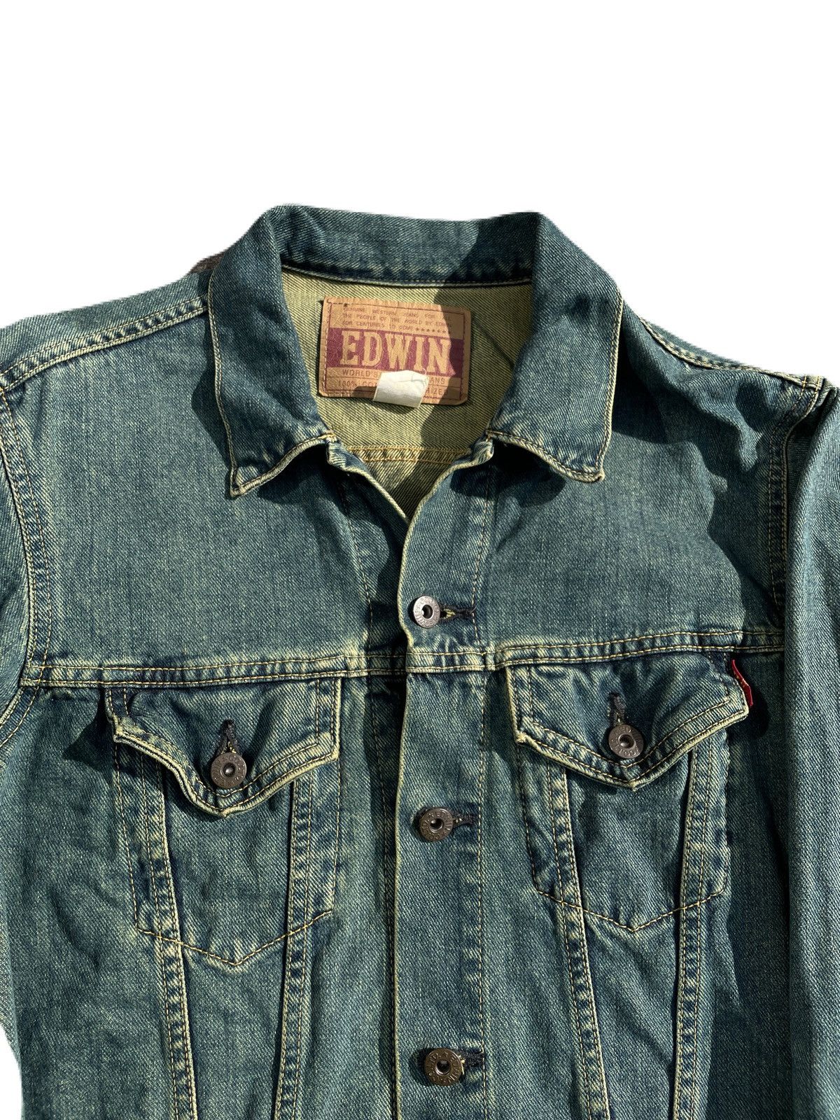 If Six Was Nine 2000s Japanese archive Mud wash Denim Tucker Jacket Y2K Size US S / EU 44-46 / 1 - 5 Thumbnail