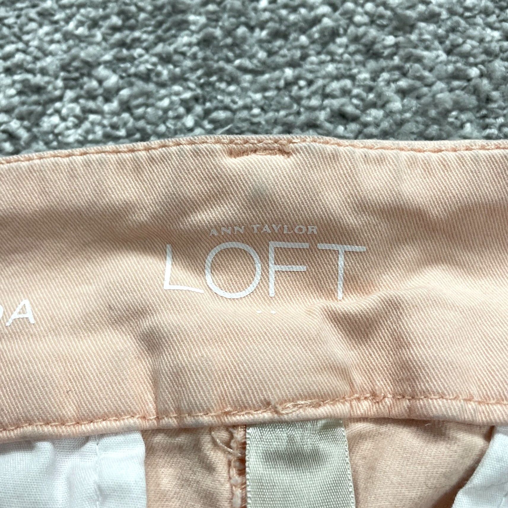 Ann Taylor VINTAGE Ann Taylor Loft Skinny Bermuda Shorts Women 8 Casual Mid Rise Cotton Blend Pink Summer Girls Size 30" / US 8 / IT 44 - 7 Thumbnail
