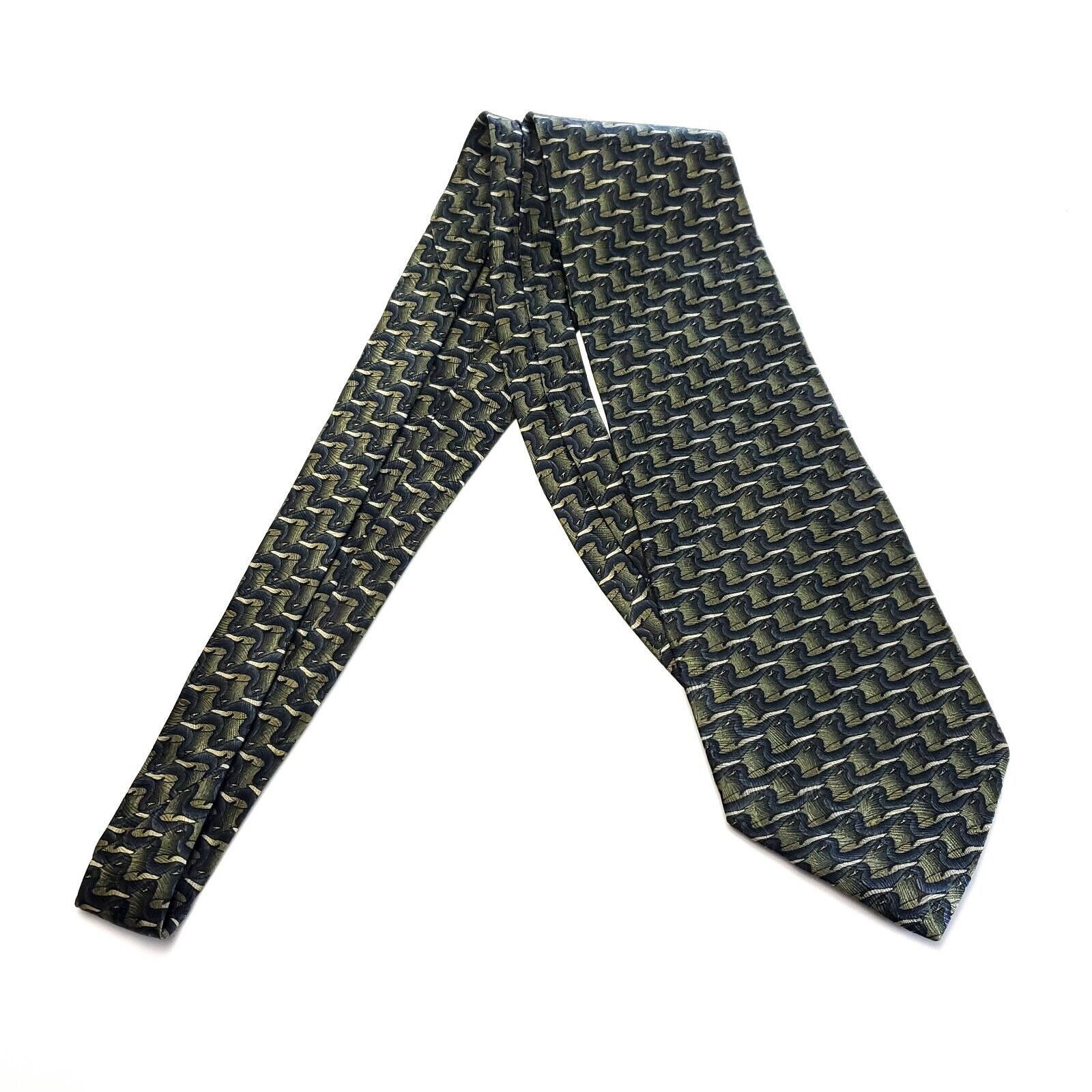 Vintage The Nature Conservacy Galapogos Pintail Green Geometric Wide Size ONE SIZE - 7 Thumbnail