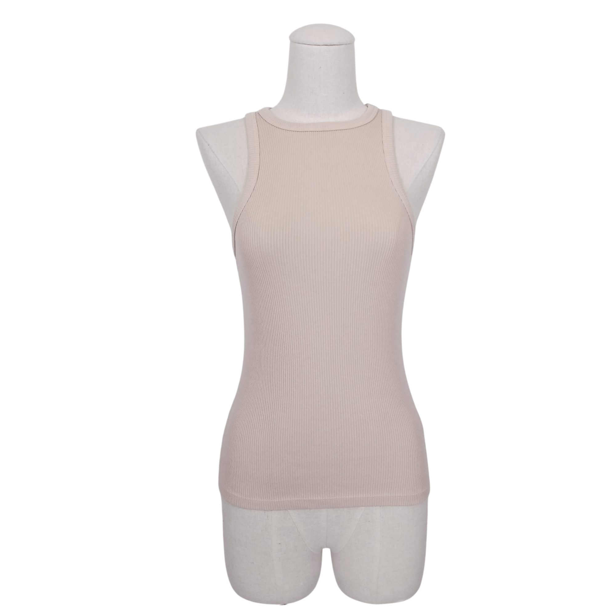 Agolde Rib Tank Latte Sz Small Size S / US 4 / IT 40 - 1 Thumbnail