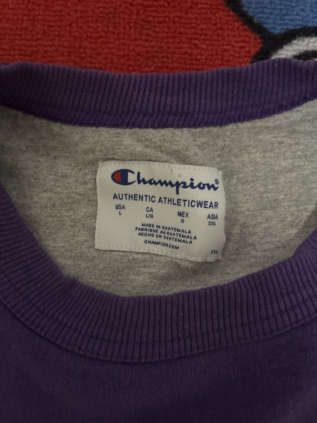 Champion × Vintage Purple Champion Crew Neck Sweater Size US L / EU 52-54 / 3 - 2 Thumbnail