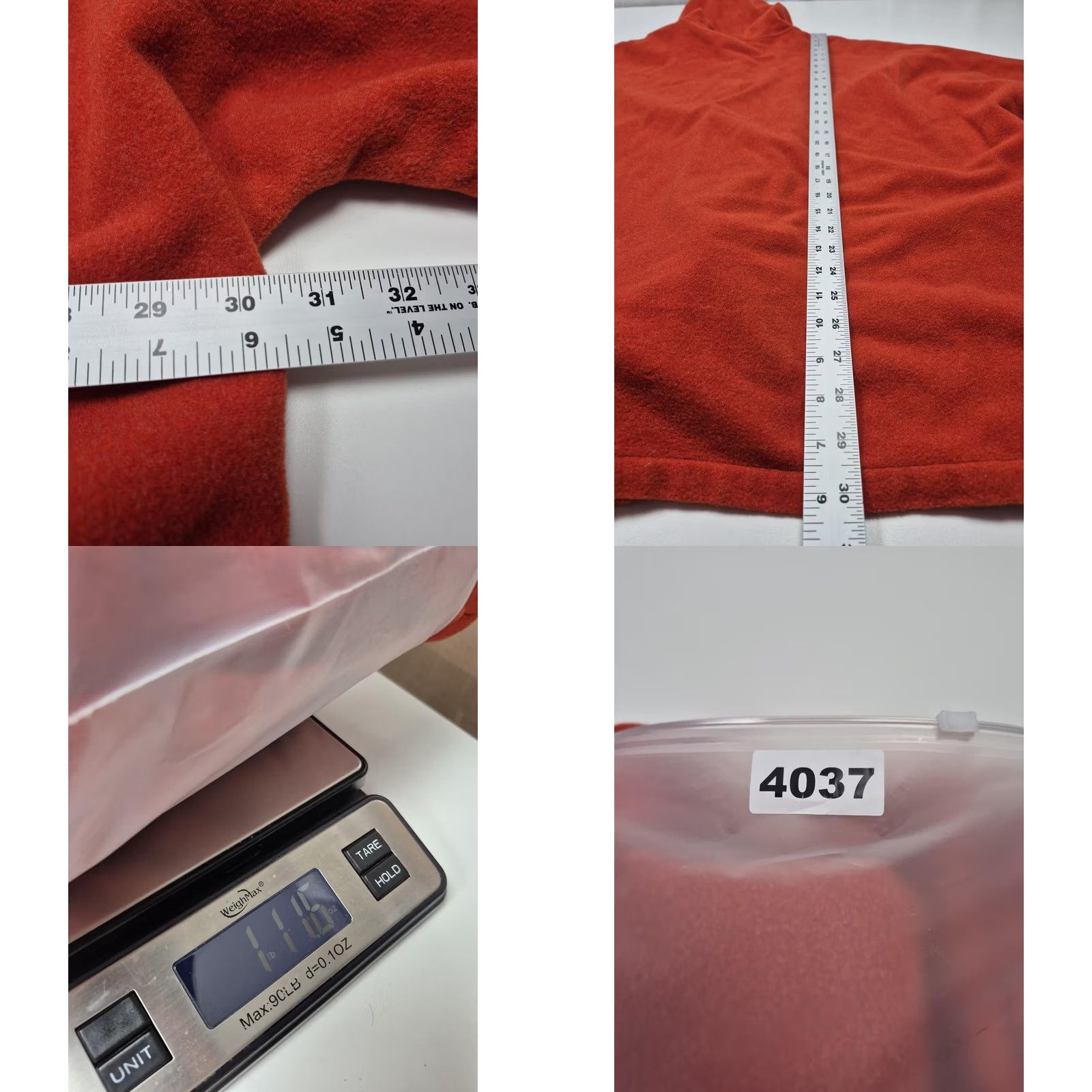 Eileen Fisher Eileen Fisher Poncho Jacket Womens 2X Orange Wool Hooded Short Sleeve Button Size 40" / US 18 - 8 Thumbnail