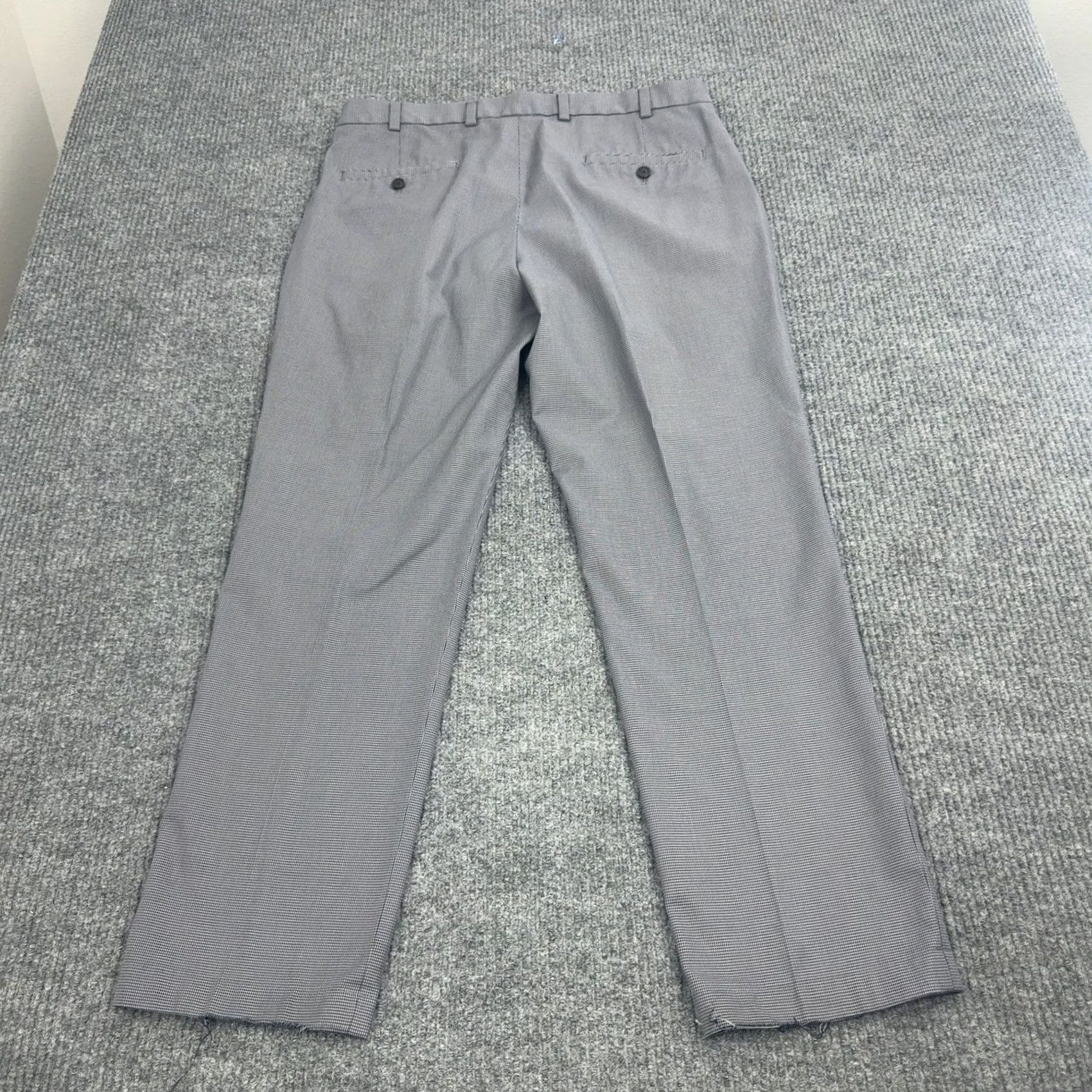 Brooks Brothers Brooks Brothers Advantage Chino Pants Men 35x30 Grey Cotton Clark Fit Preppy Micro Houndstooth Size US 35 - 6 Thumbnail