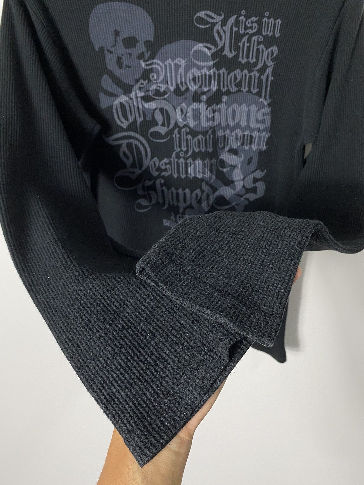 Other Decisions Skull Waffle Longsleeve T-shirt Size US S / EU 44-46 / 1 - 3 Thumbnail