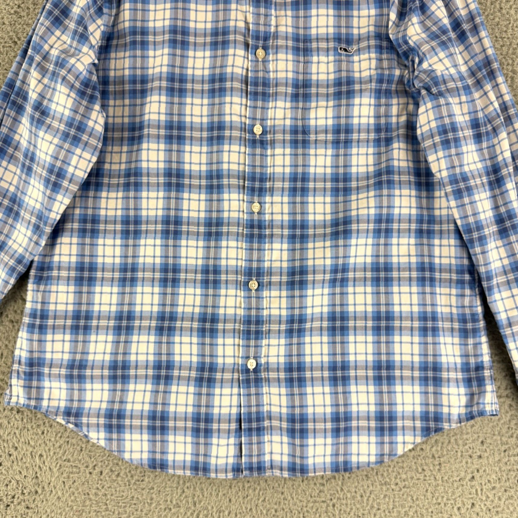 Vineyard Vines Vineyard Vines Button-Down Shirt Mens Large Blue Plaid Classic Tucker LS Shirt Men Large Blue Plaid Classic Fit Size US L / EU 52-54 / 3 - 4 Thumbnail