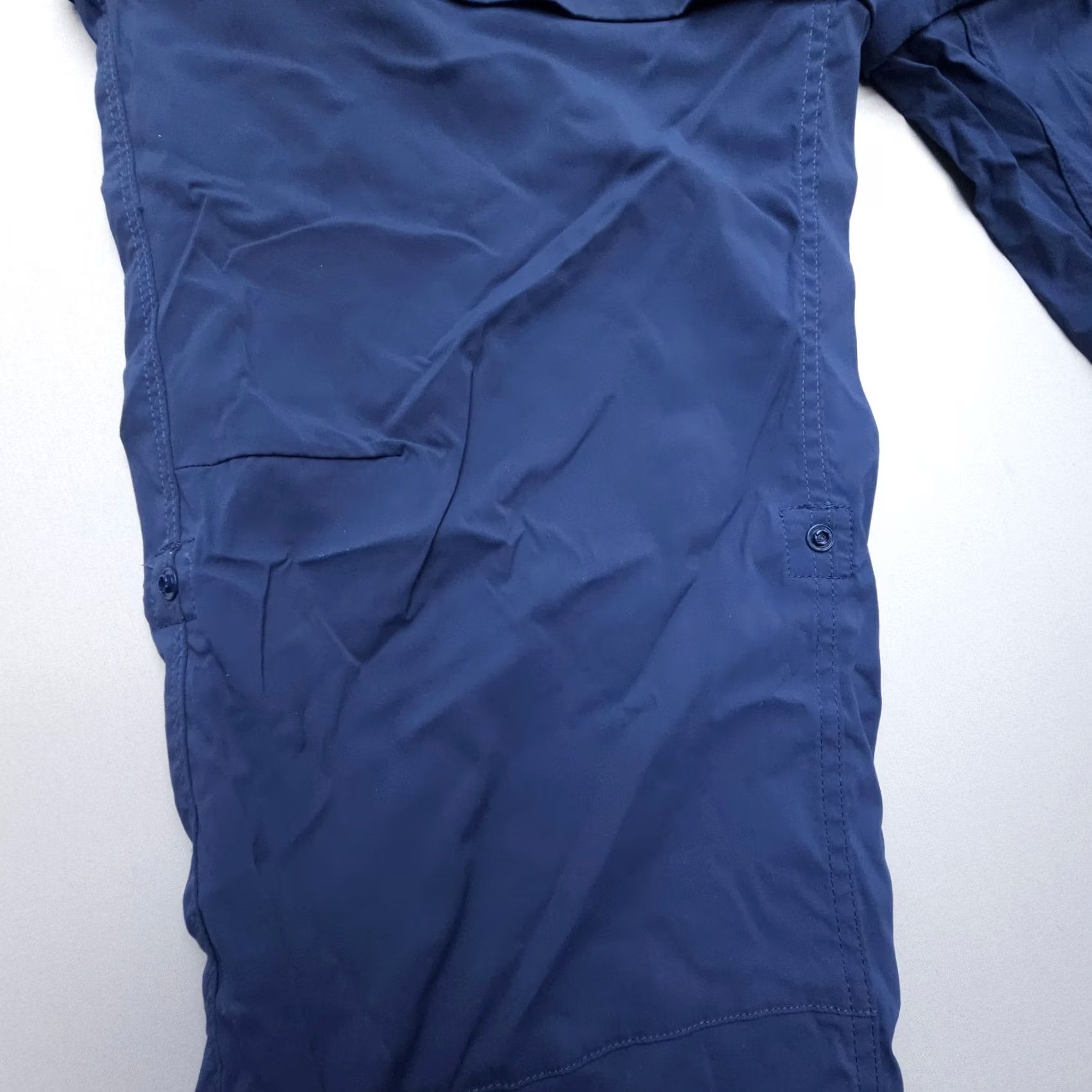 Vintage World Wide Sportsman Convertible Tech Pants Women's 16 Blue Nylon Spandex Fishing Pants Regular Inseam 32" Zip Off Roll Up Size 24" / US 00 / IT 34 - 5 Thumbnail
