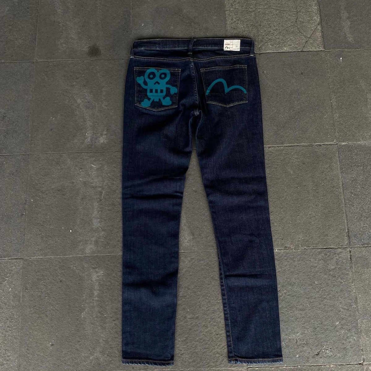 Evisu × Japanese Brand × Vintage Evisu Denim Mutant Logo Jeans Size 42" / US 20 - 1 Thumbnail