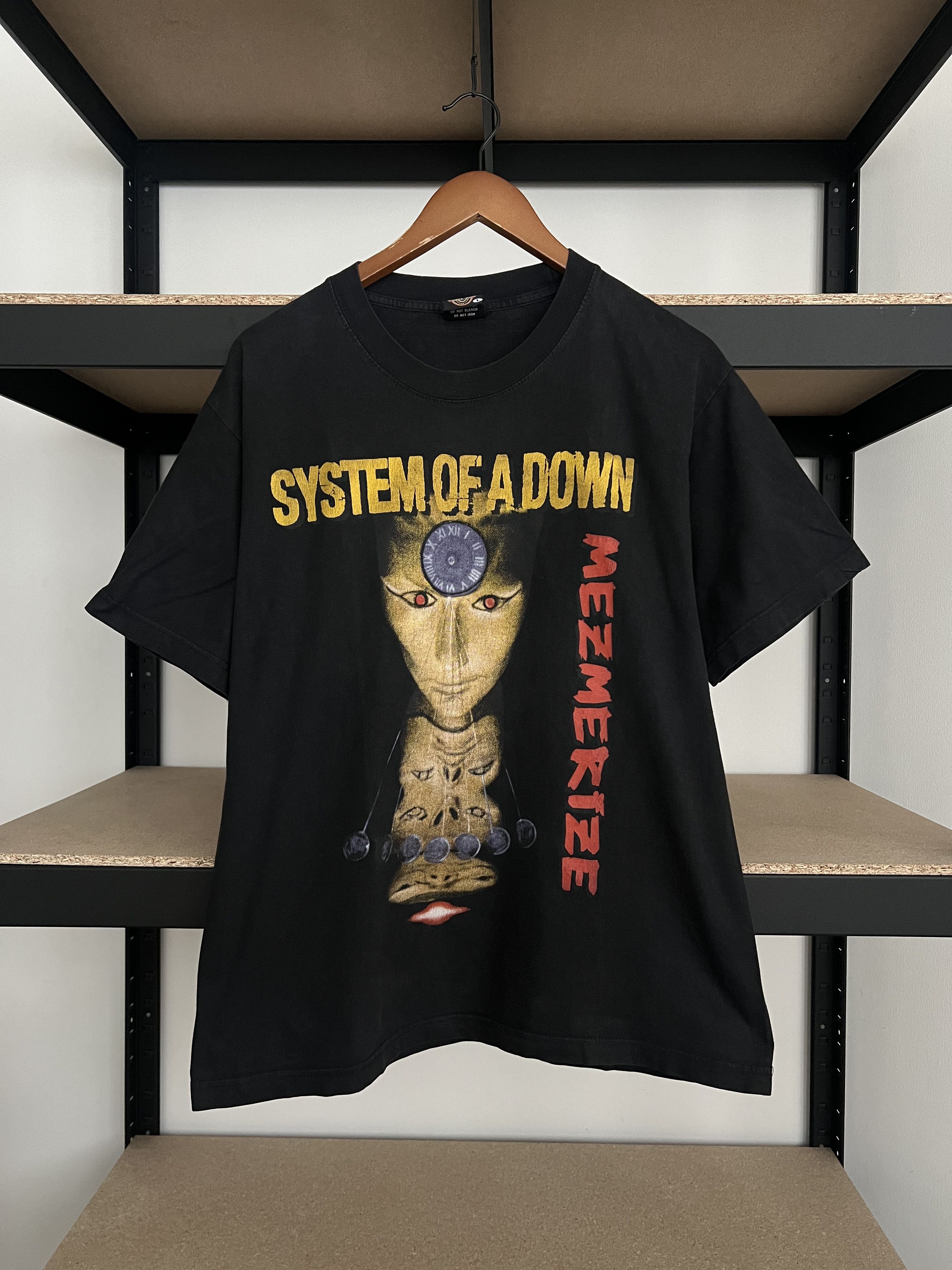 T-shirt Vintage System Of A Down 1998 RARE - Dos Imprimé "BACK HIT" - Marque Tultex Années 90 - Taille XL - Occasion Parfait état