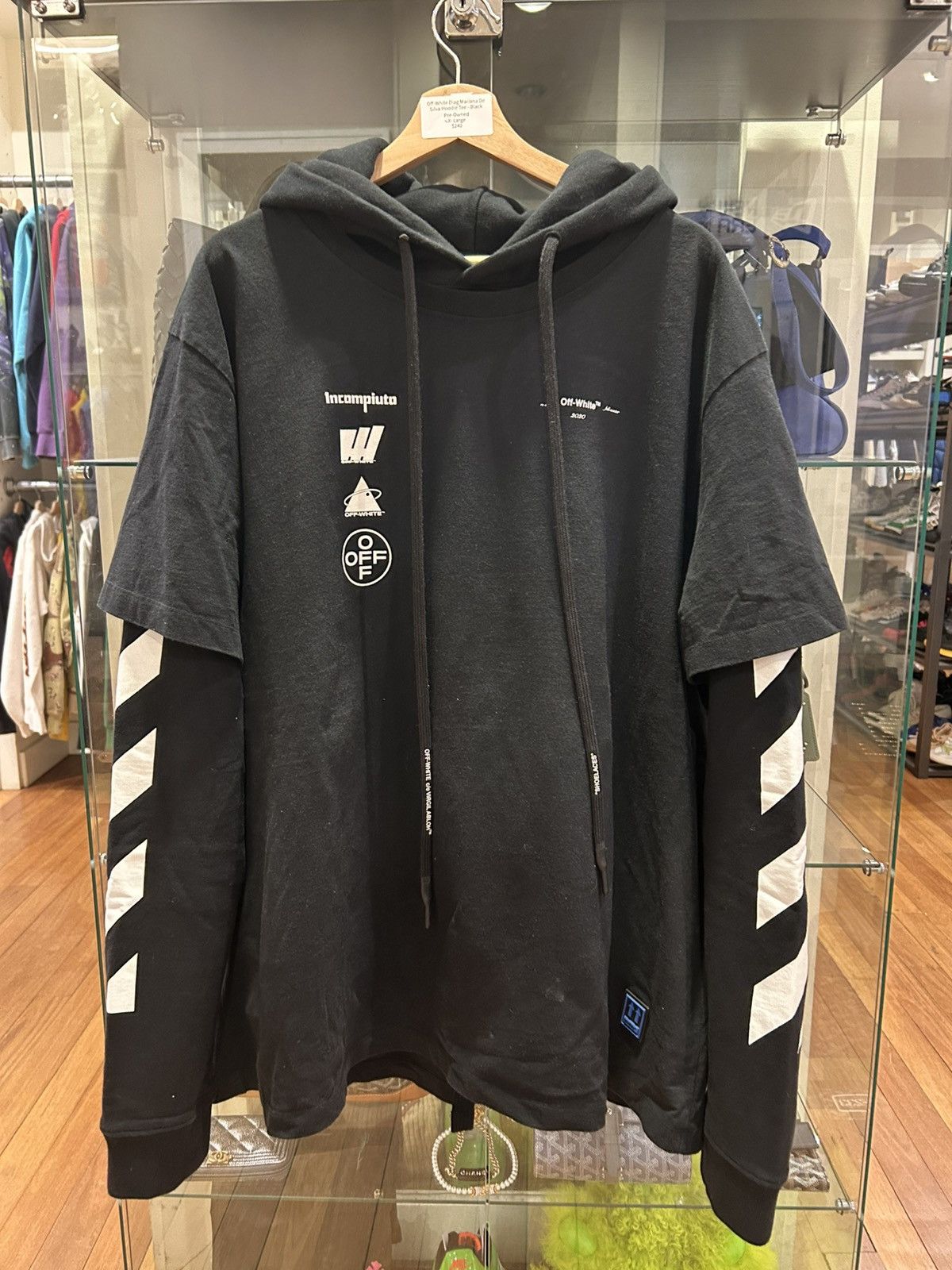 Off-White Off-White Diag Mariana De Silva Hoodie Size US XL / EU 56 / 4 - 1 Thumbnail