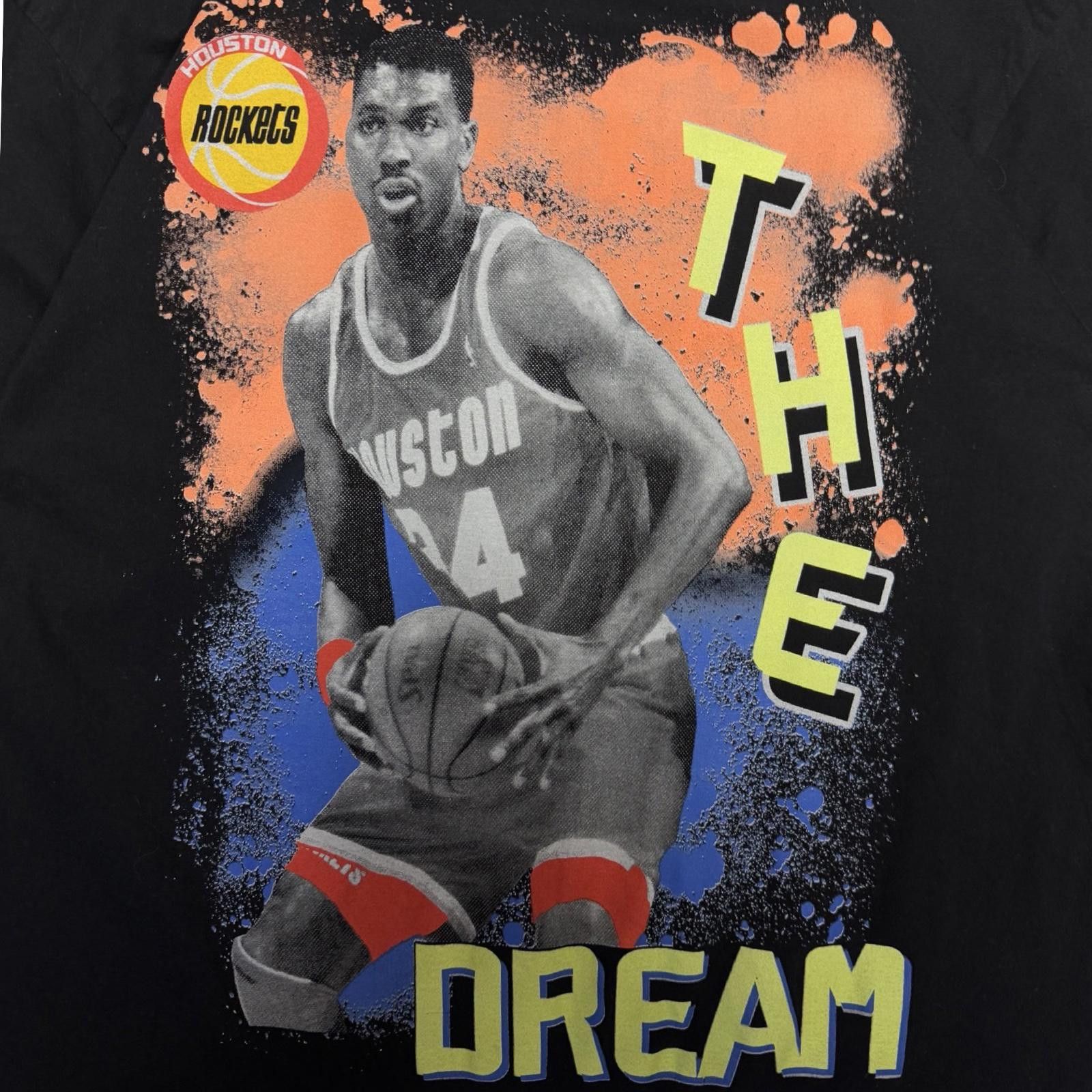 Designer 90’s Houston Rockets Olajuwon Rap Tee — XL — Size US XL / EU 56 / 4 - 4 Thumbnail
